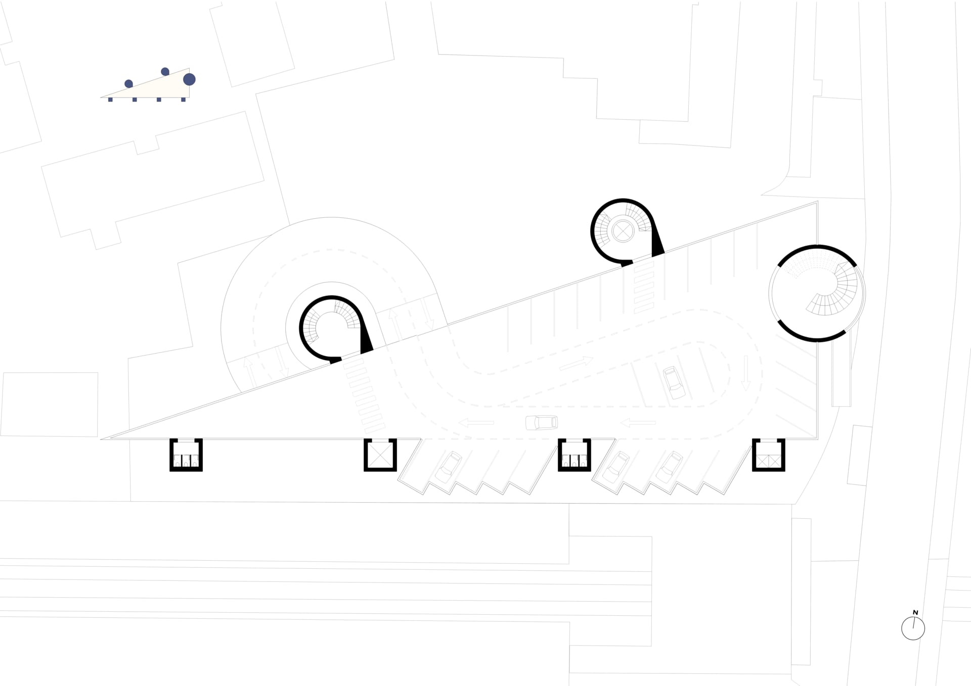 Becontree Services Parking Garage Second Floor Plan 1:250