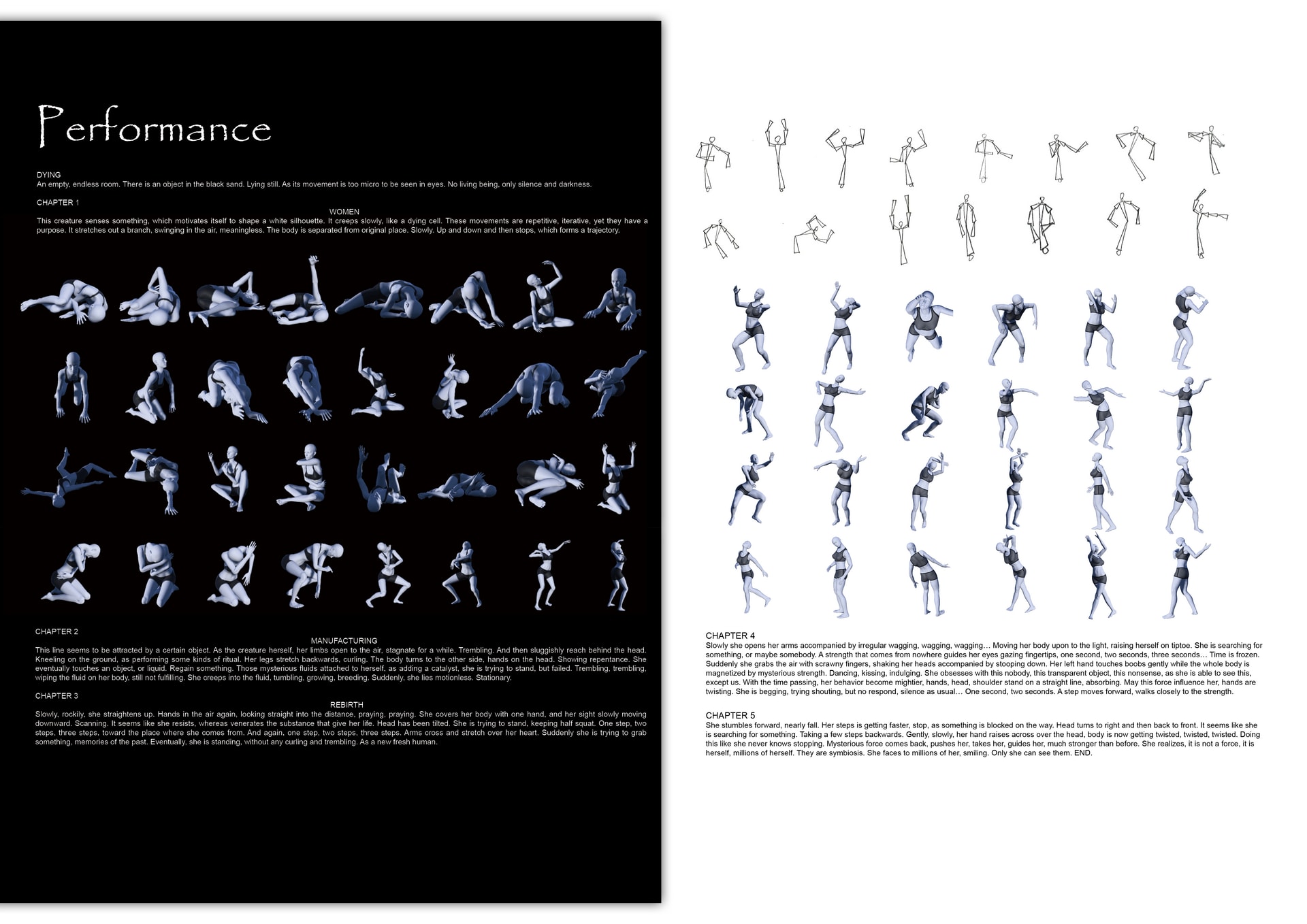Including performance movements and script.