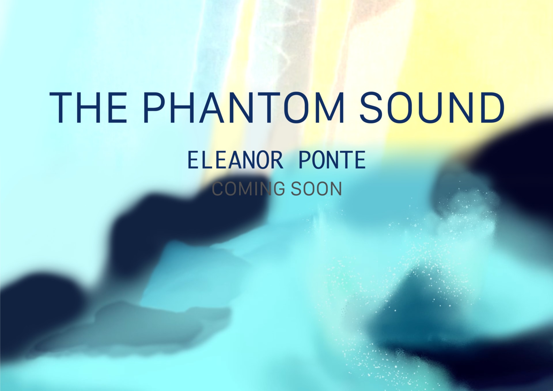 My film poster for The Phantom Sound: A rotoscoped wave crashing onto rocks with a painted still on 16mm film background.