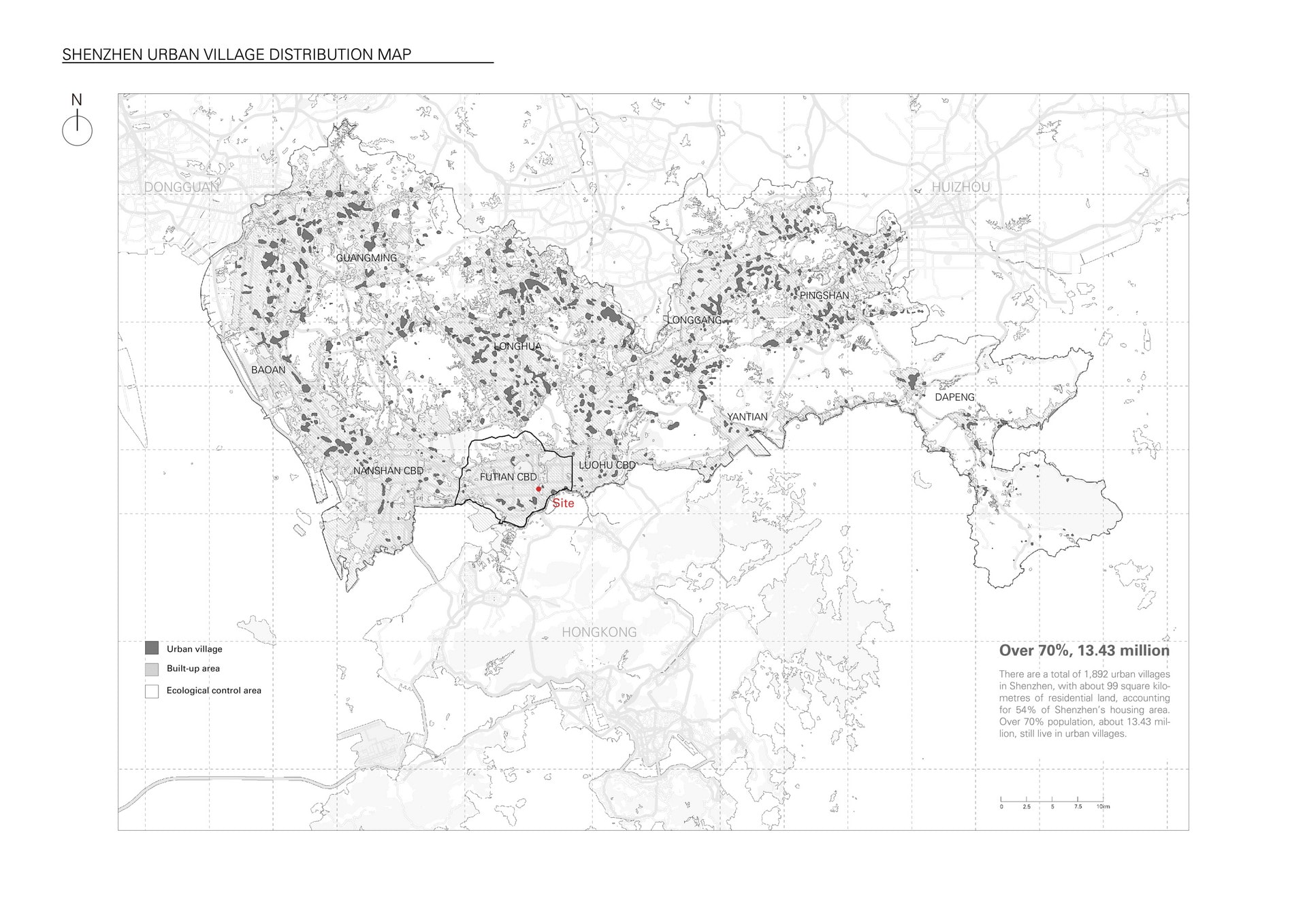 Shenzhen Urban Village Distribution Map