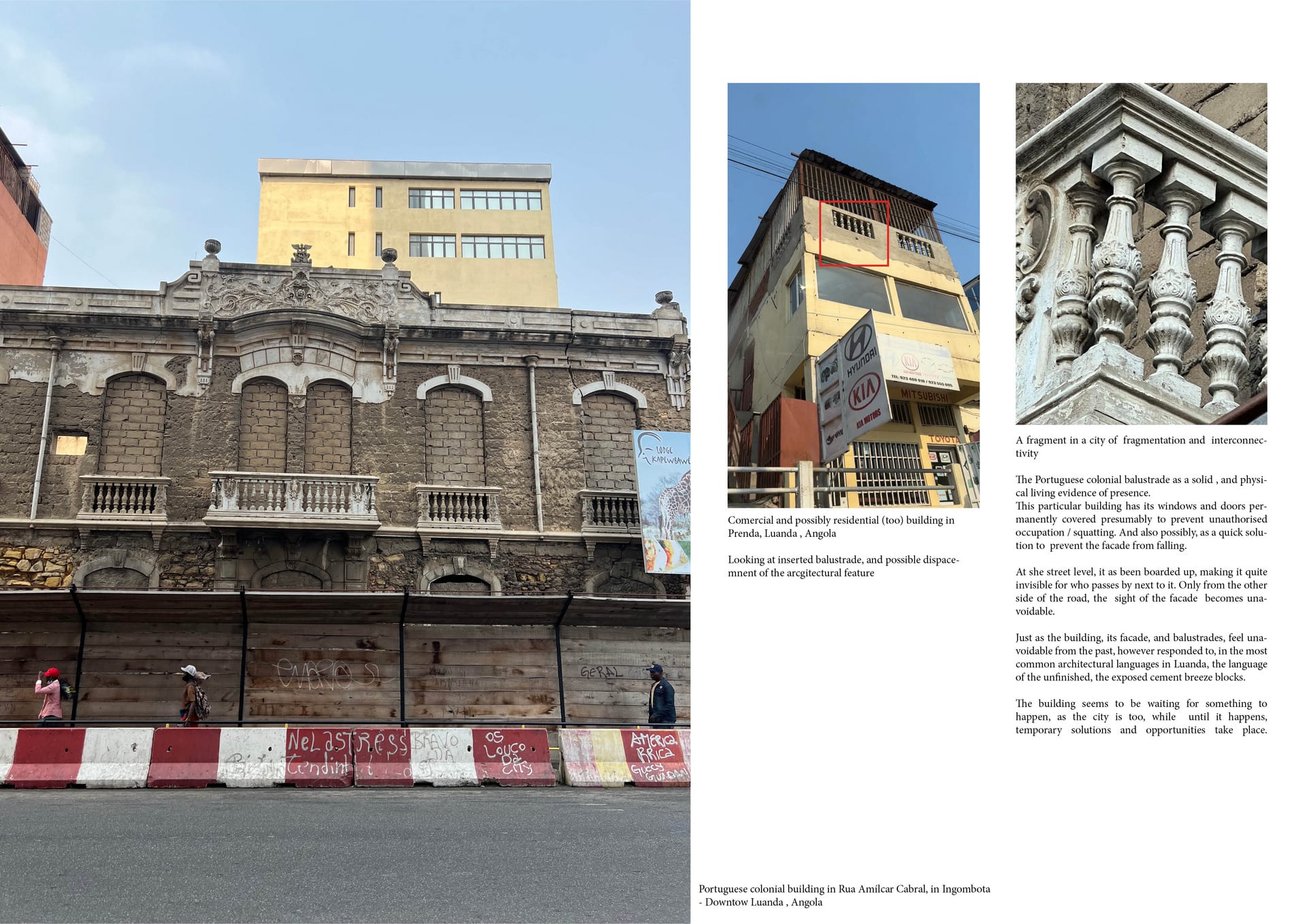 Portuguese colonial architecture in  downtown Luanda 