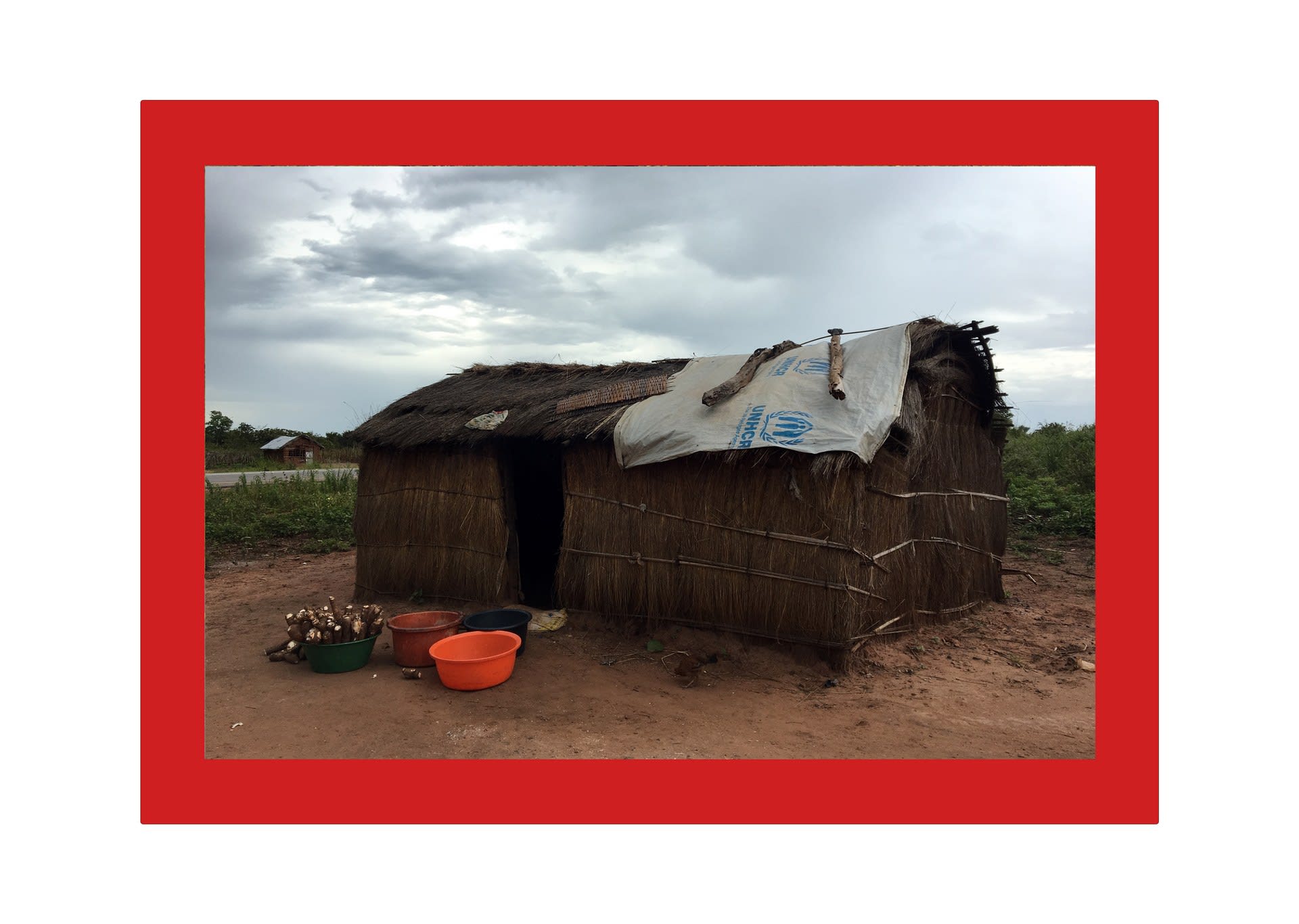 House in Chitato, Lunda Norte, Angola (plastic basin 4)