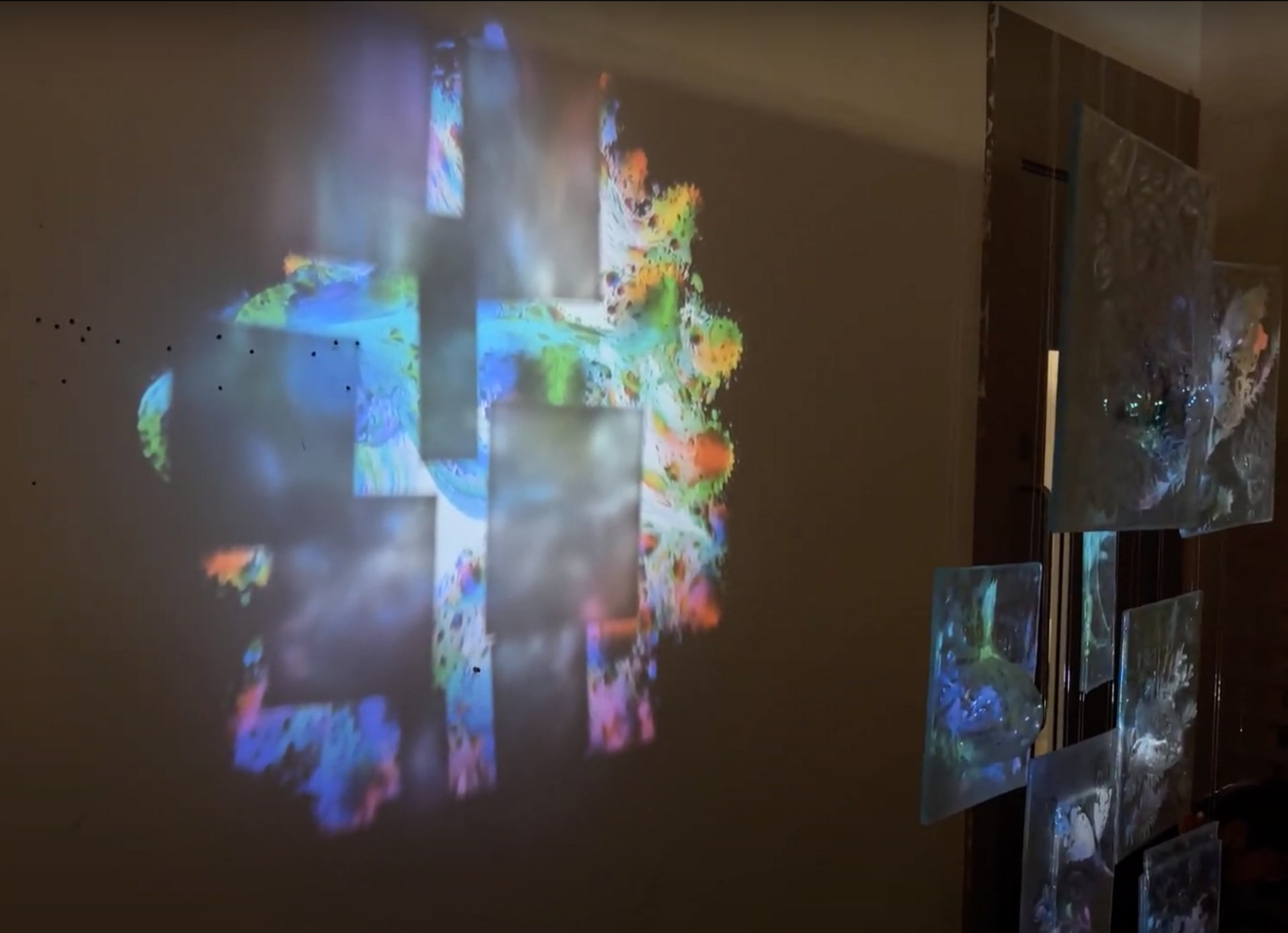 Glass shadows and moving images