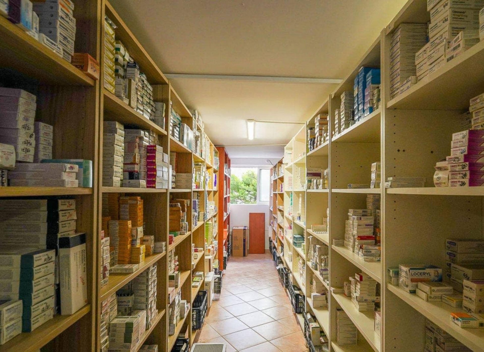 Storage of medicine at room temperatures at the Metropolitan Community Clinic of Hellinikon (MCCH) in Athens.