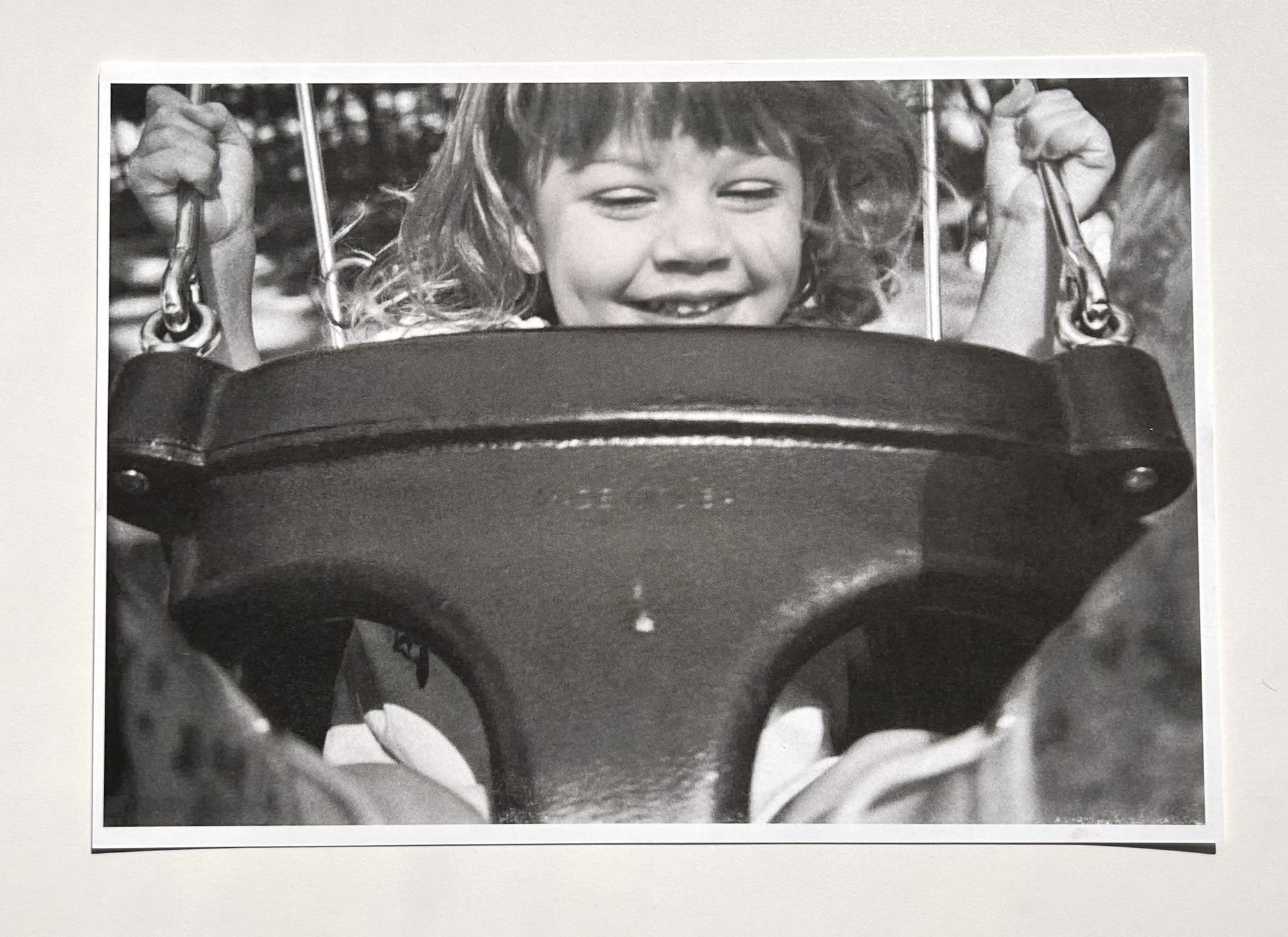 child swings in the park