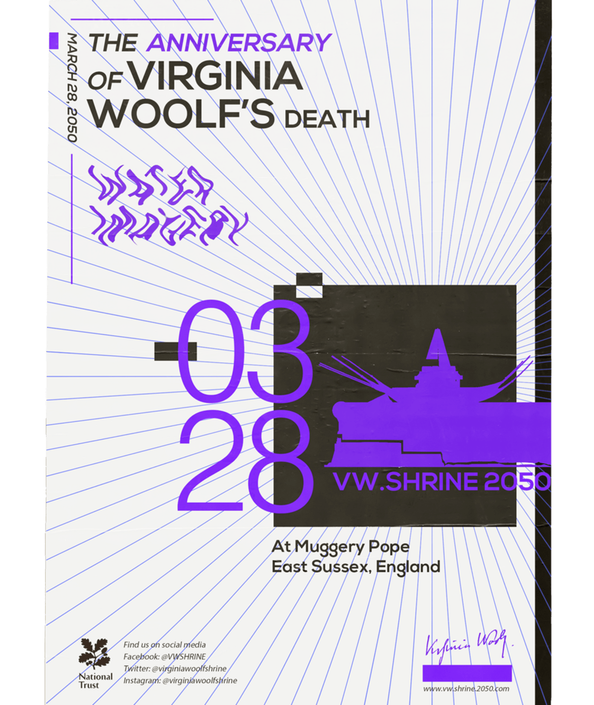 Poster: The Anniversary of Virginia Woolf's Death