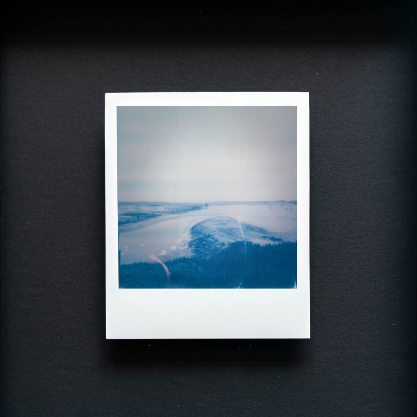 Where I Learn to Breathe: artifact 51.36333565438345, 3.3731487553688604. Framed Polaroid. Available on shopify.