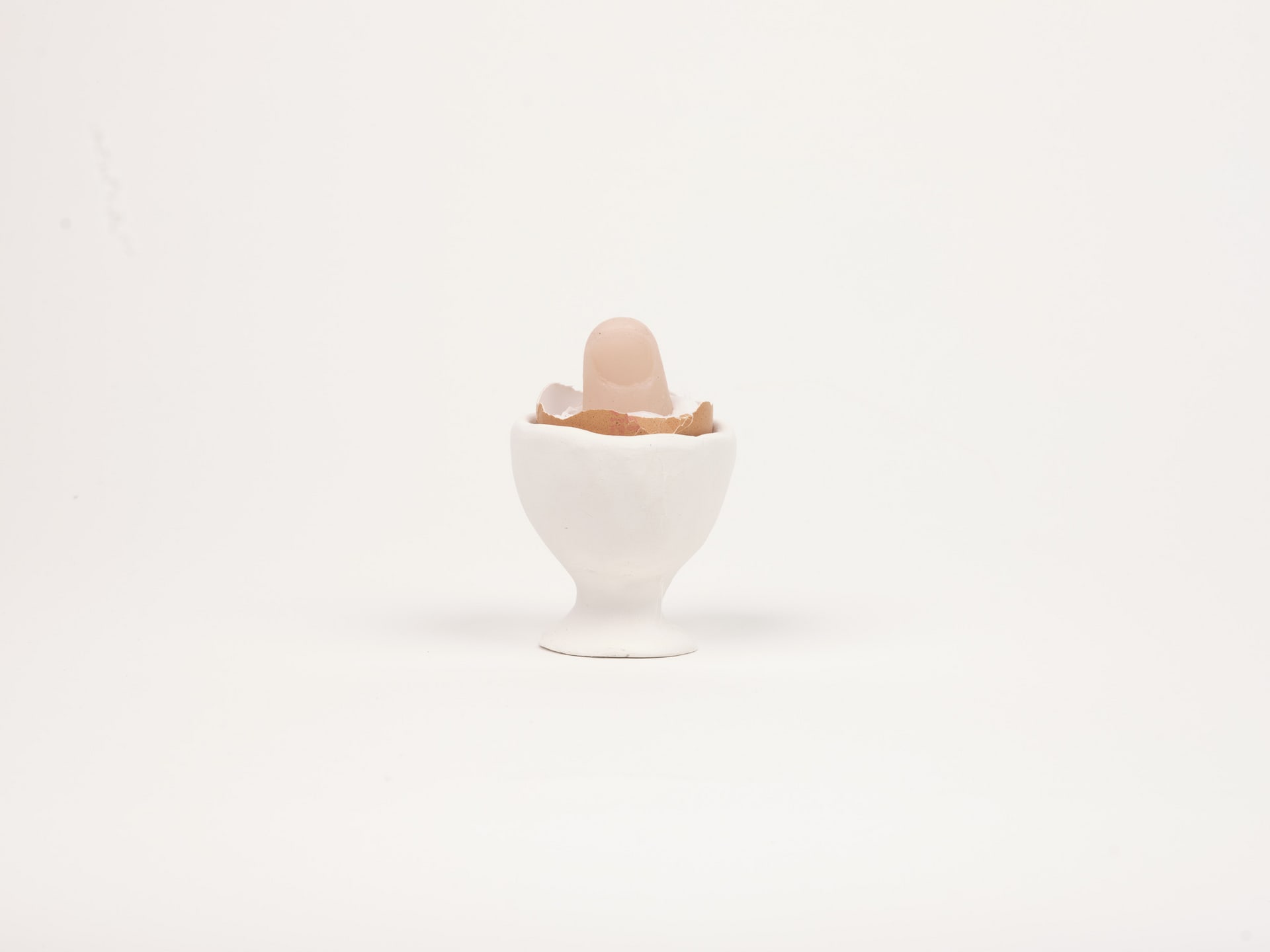 Leftovers, ceramics (bisque), wax, wax candle, polymorph, hair, egg shell