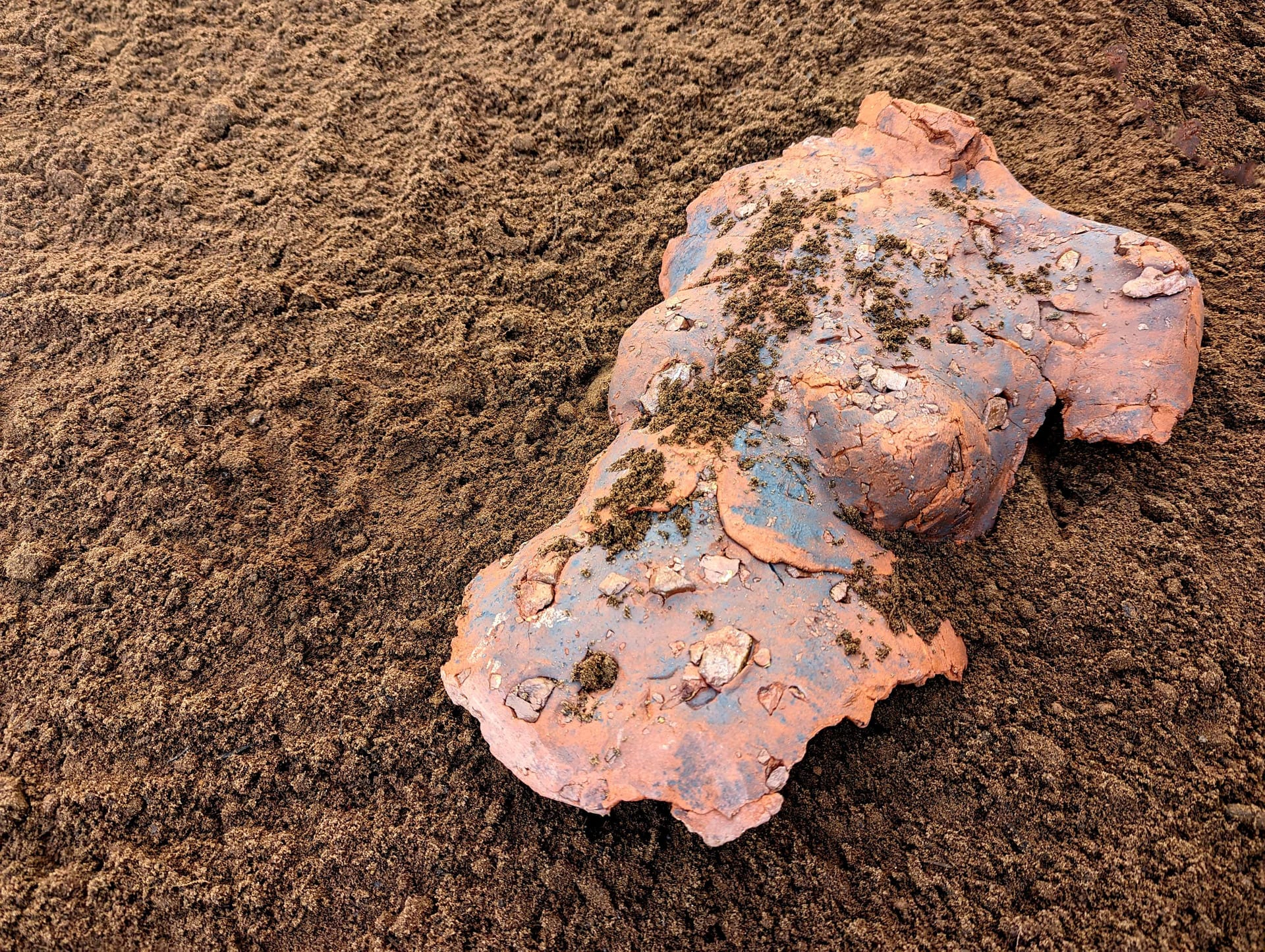 terracotta clay body with london clay in soil