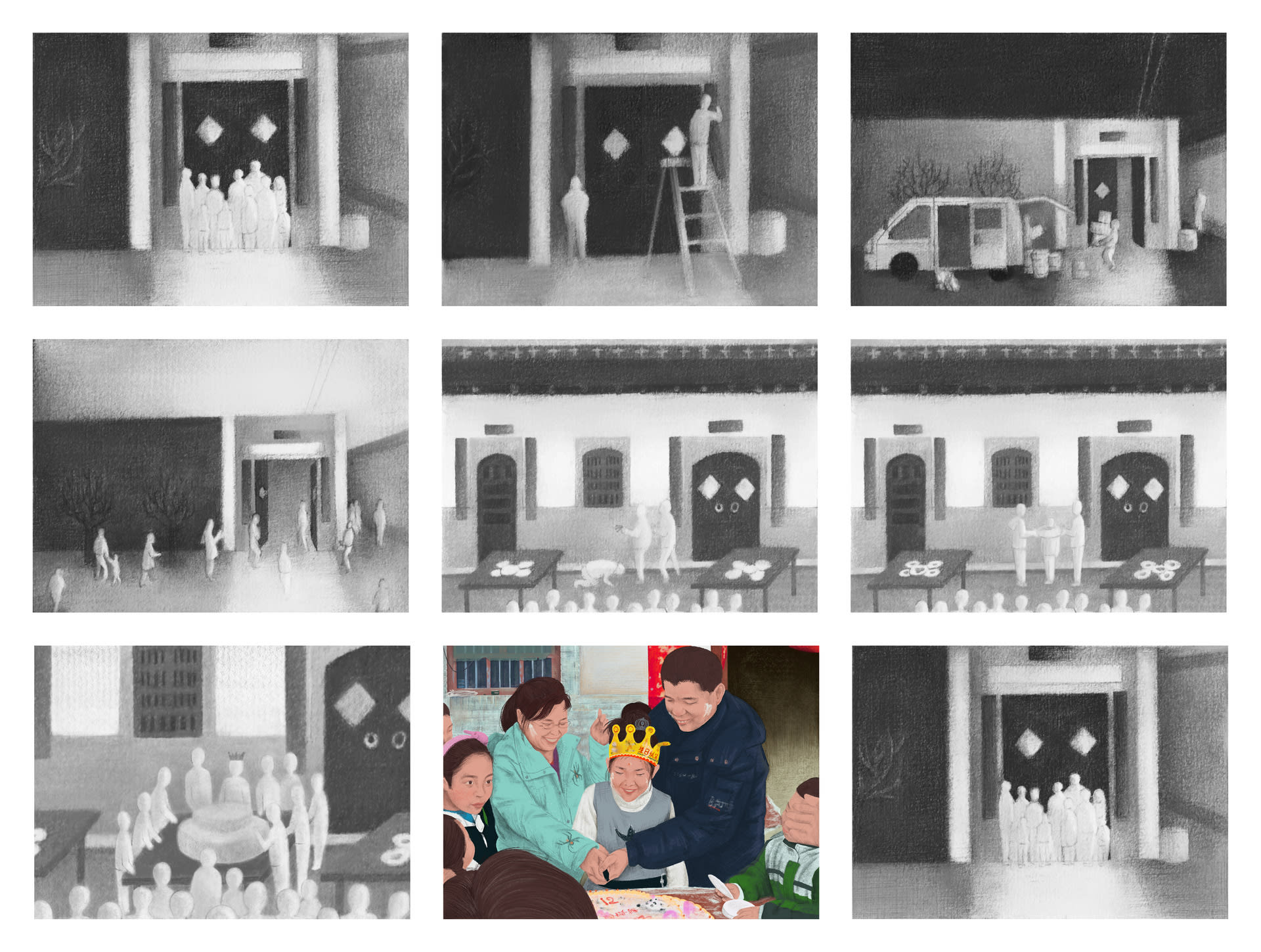 Oral memory of key scenes