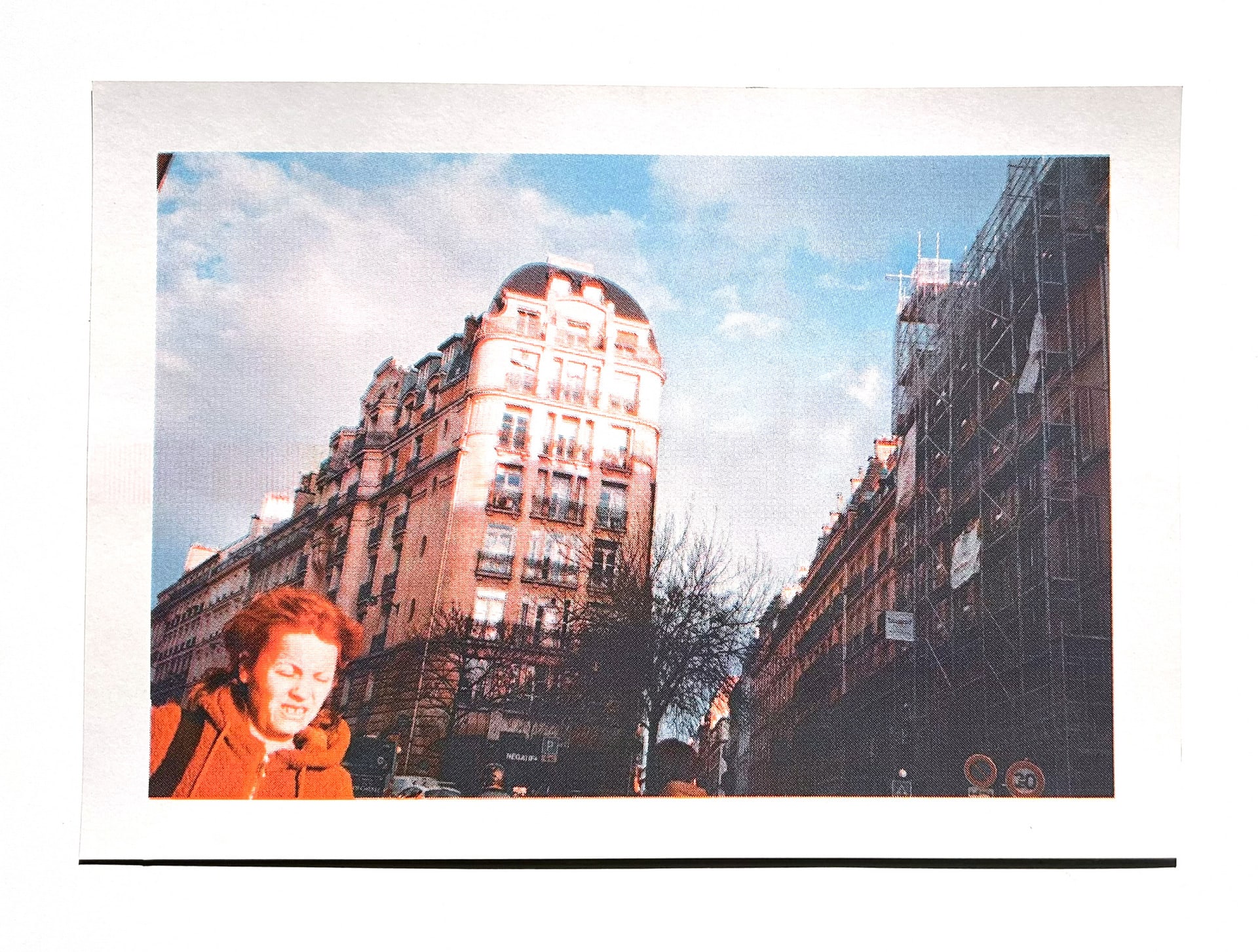 woman walks home after work in Paris 