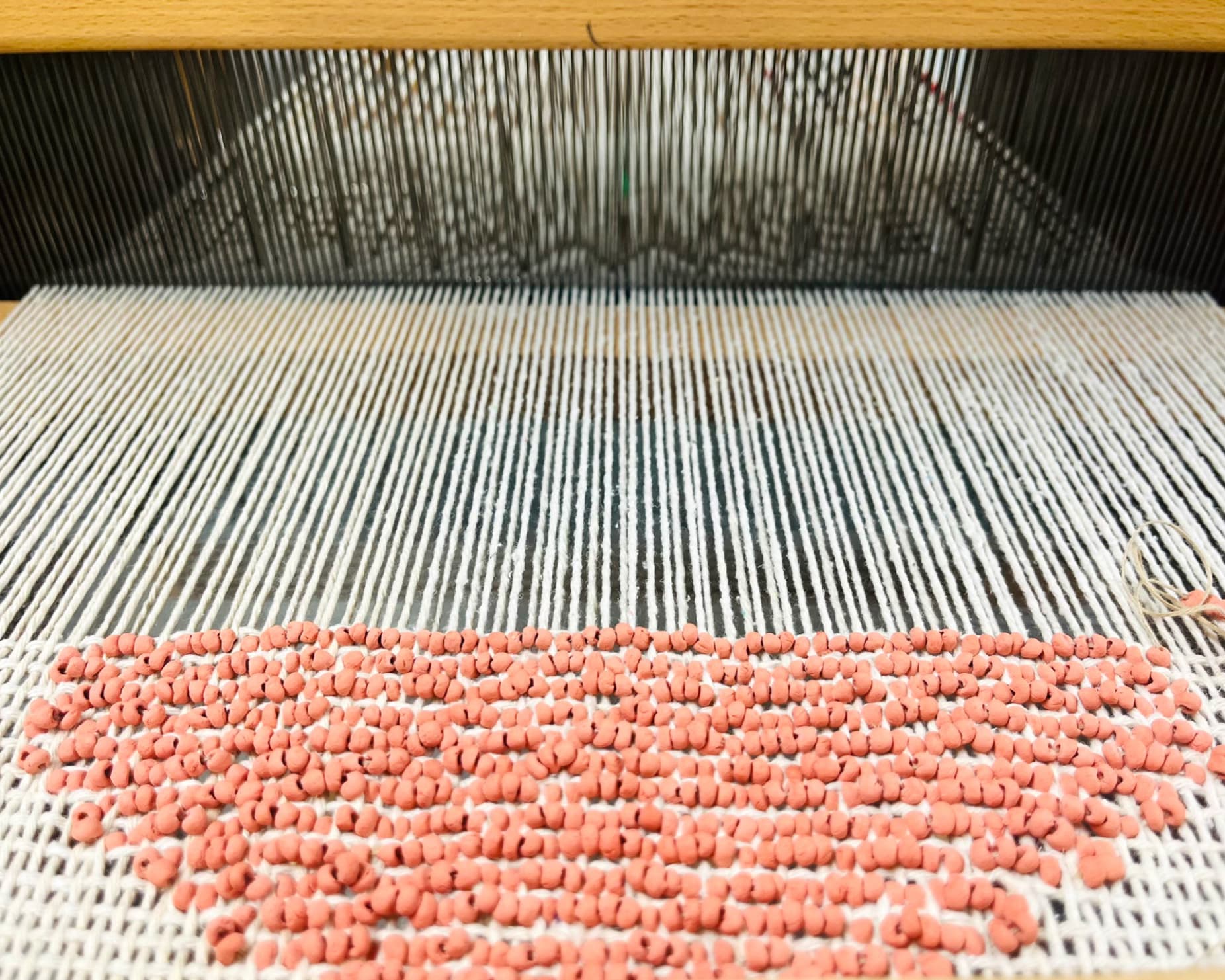 clay beads weaving