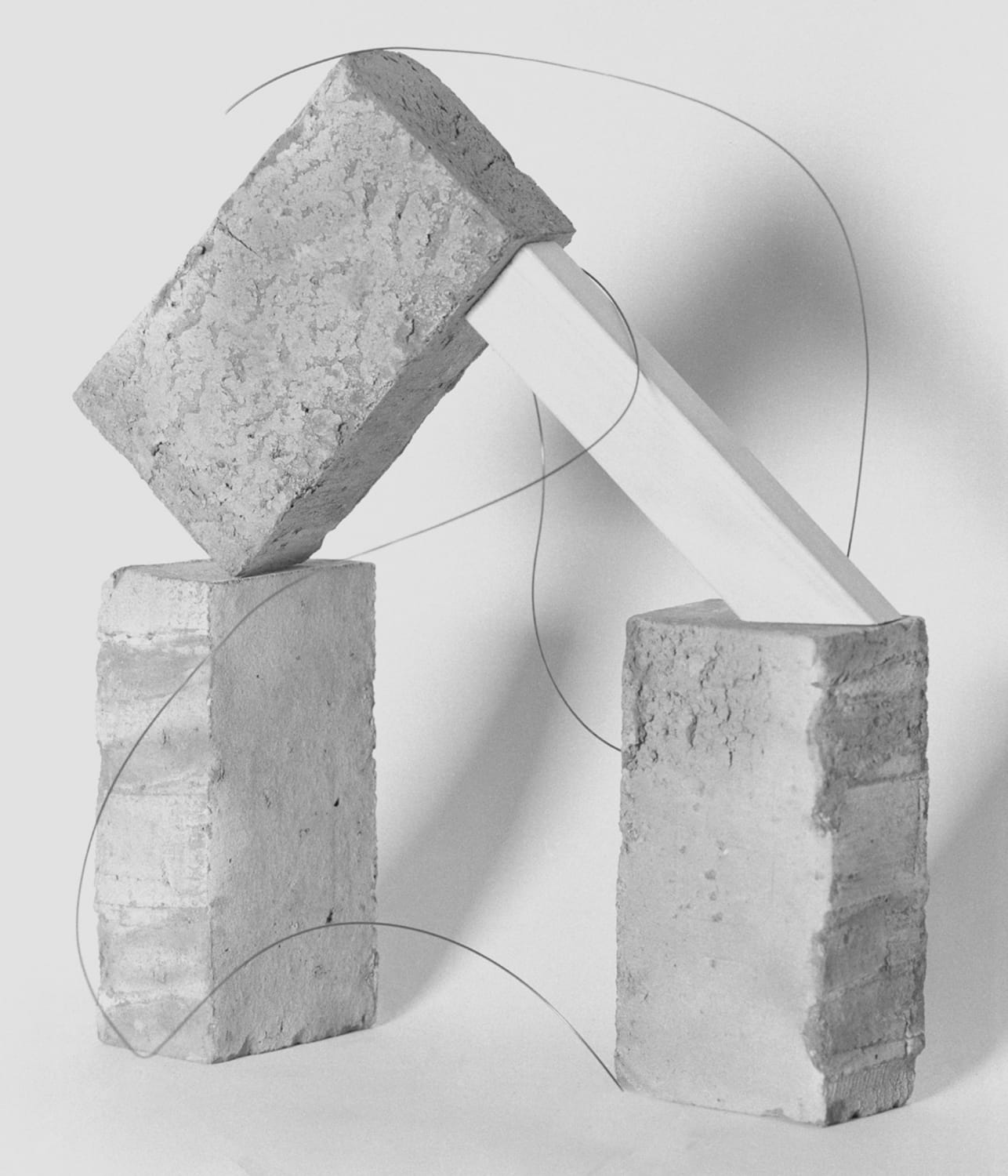 Construction (bricks, wire and wood), 2021 — 64x75cm, edition of 5 + 2AP