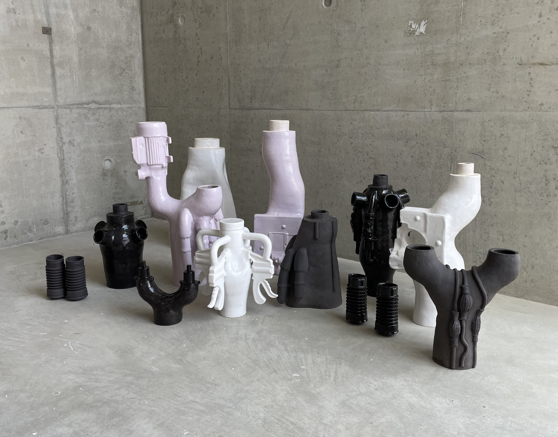 Collection of Ceramic sculptures 'Unstacked' 