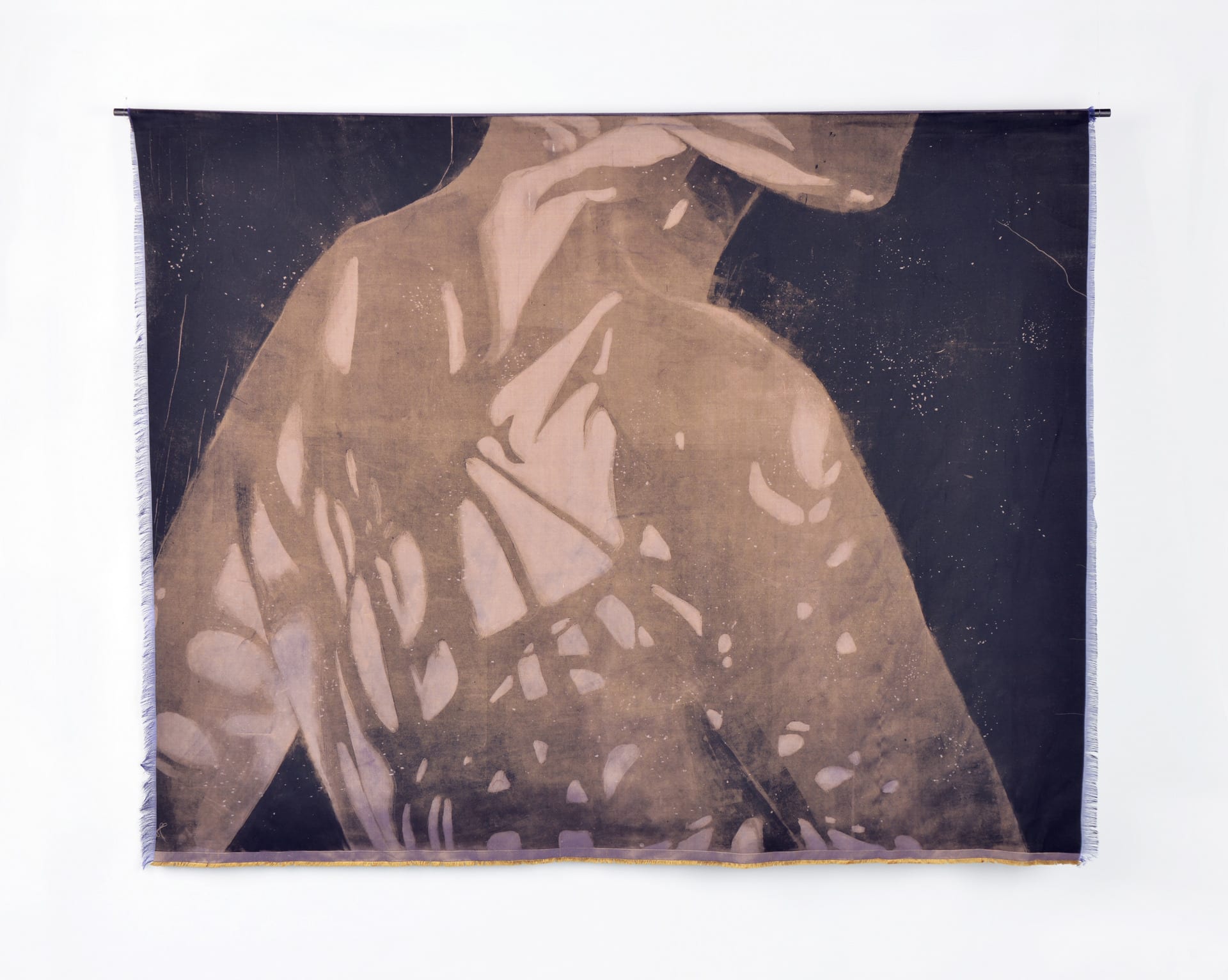 Monoprint on silk, approx. 109x87cm