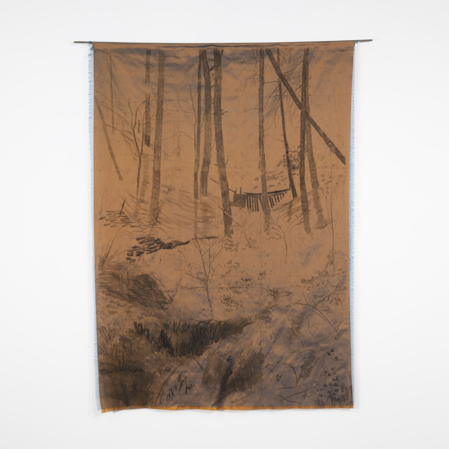 Monoprint on silk, approx. 126 x 90cm