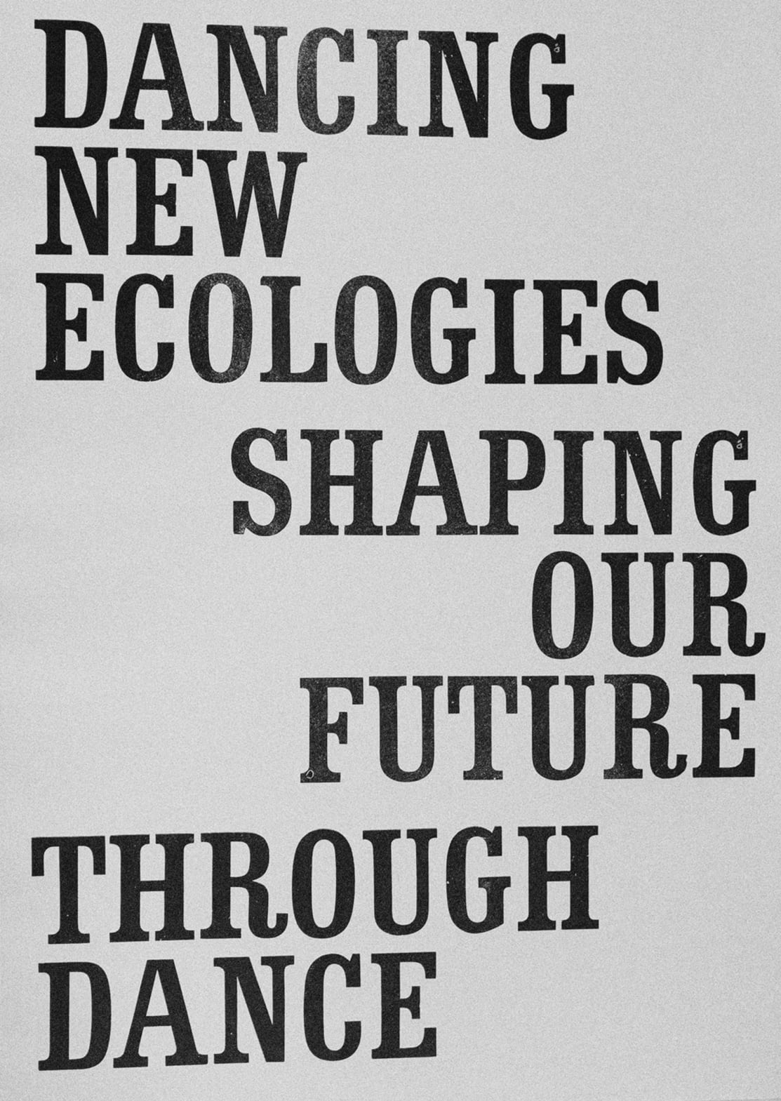 Dancing New Ecologies is a dance activist network investigating how embodied practices may restore a politicised public space