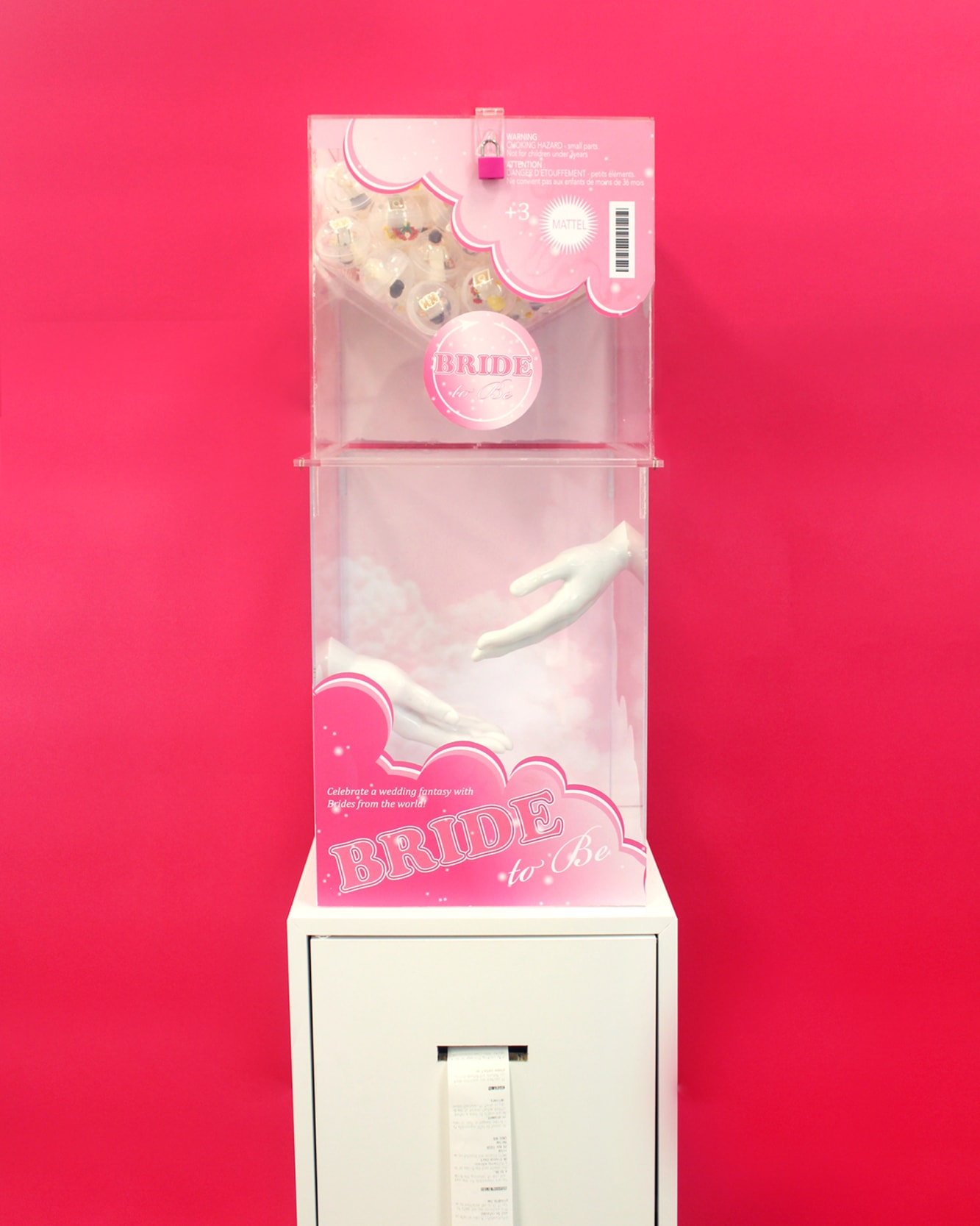 Upper part of toy capsule machine