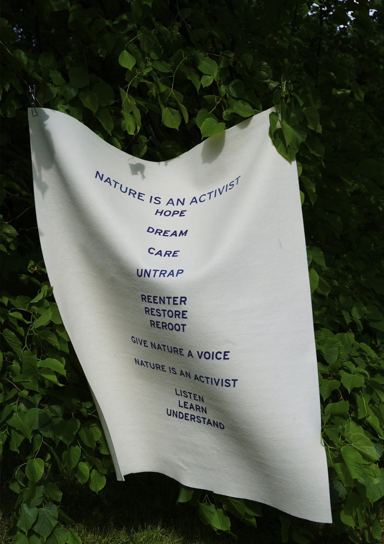 NATURE IS AN ACTIVIST: pHrint , Silkscreen print with reactive natural dyes 