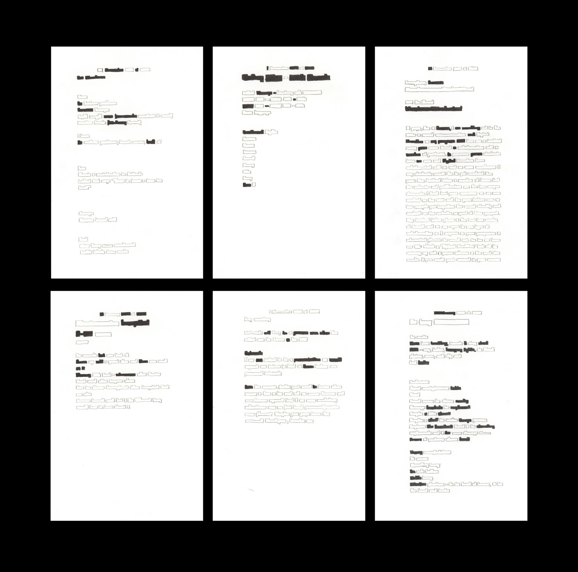 Screenshot notes | write all occurrences | trace words | fill tracings where each occurrence lies