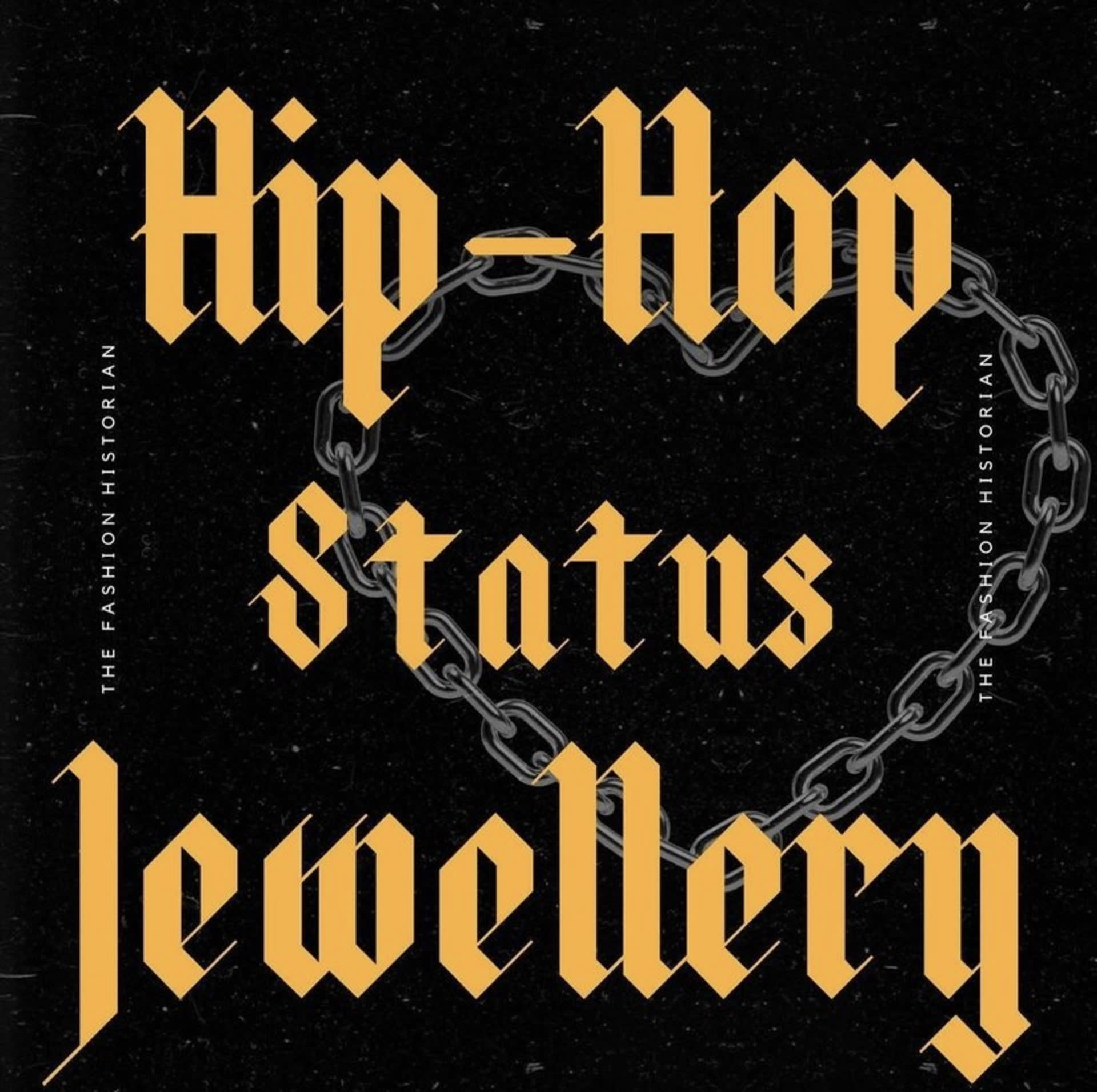 artistic image containing text and heart shape chain in the background