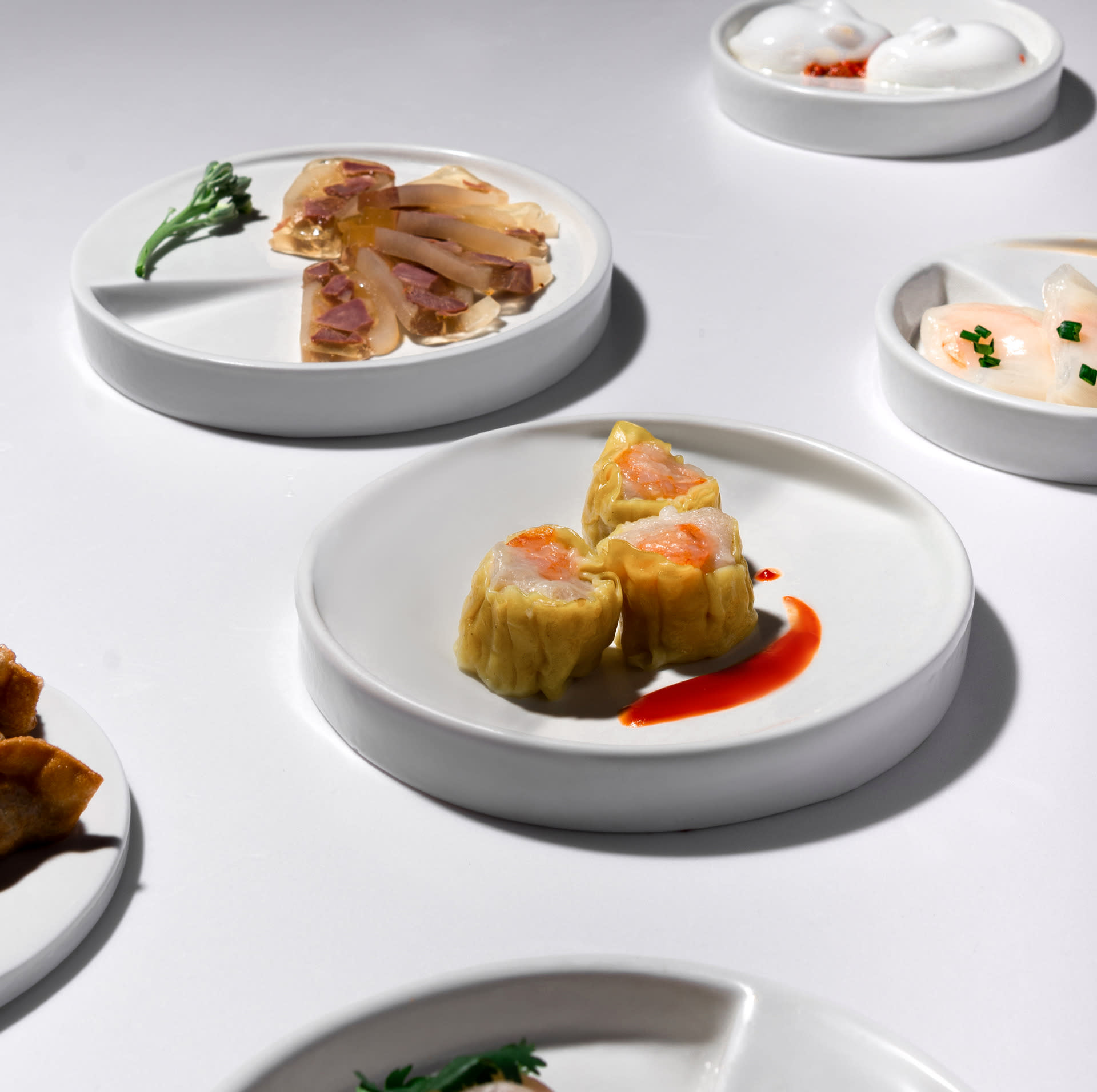 The Boundary Tableware Collection Present with food / Photography by Sanyue Shi