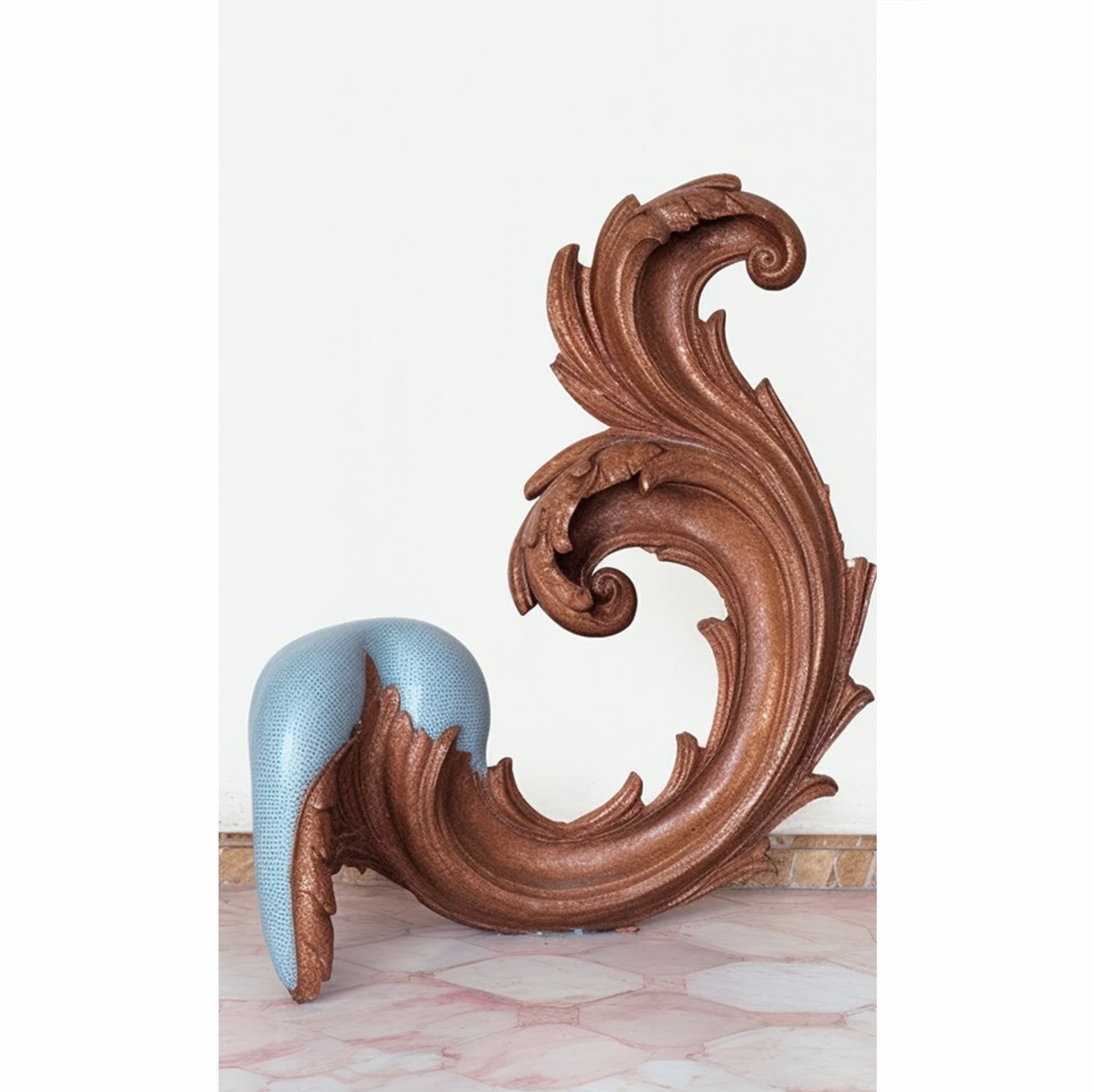 This image display a sculpture resembling an ormolu ornament.