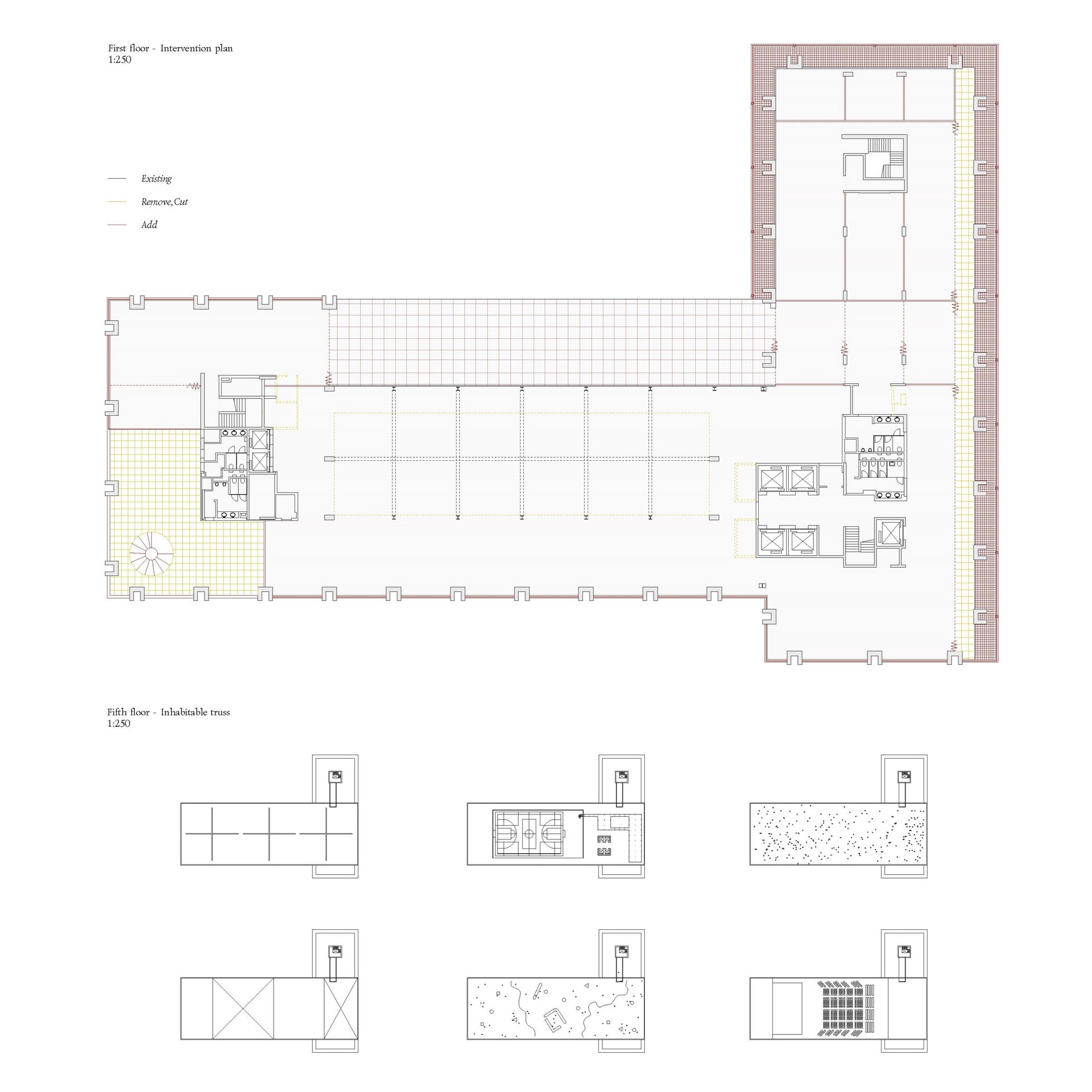 Re-purposed floors and flexible plan.