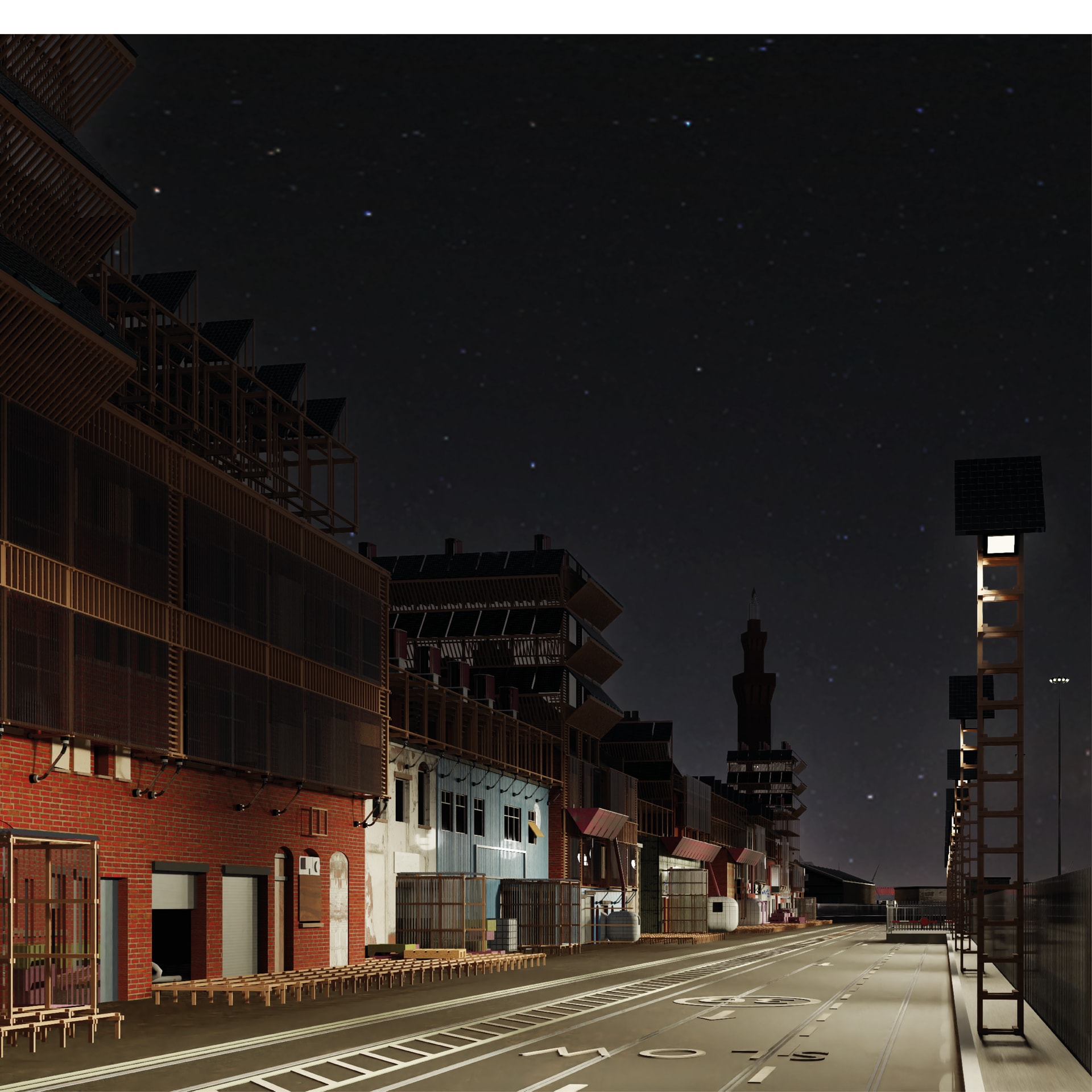 Night time on the Grimsby Darks