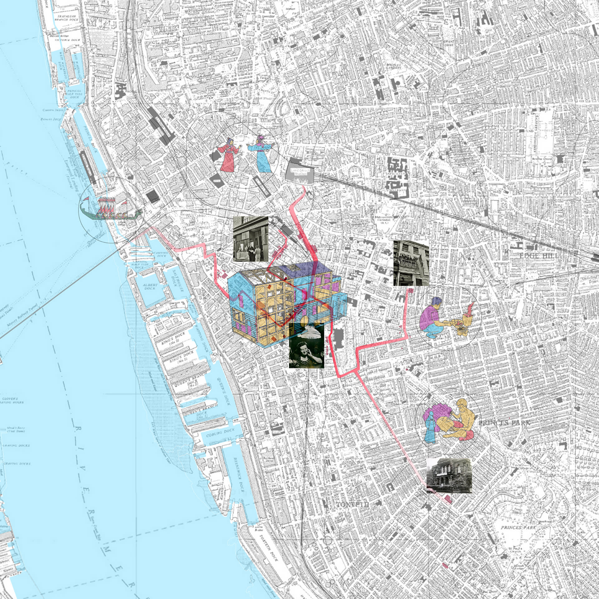 Liverpool map with intervention sites