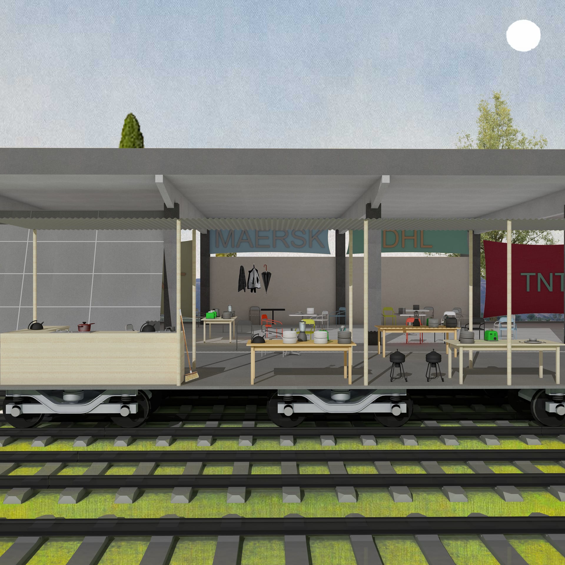 Mobile Kitchen Render