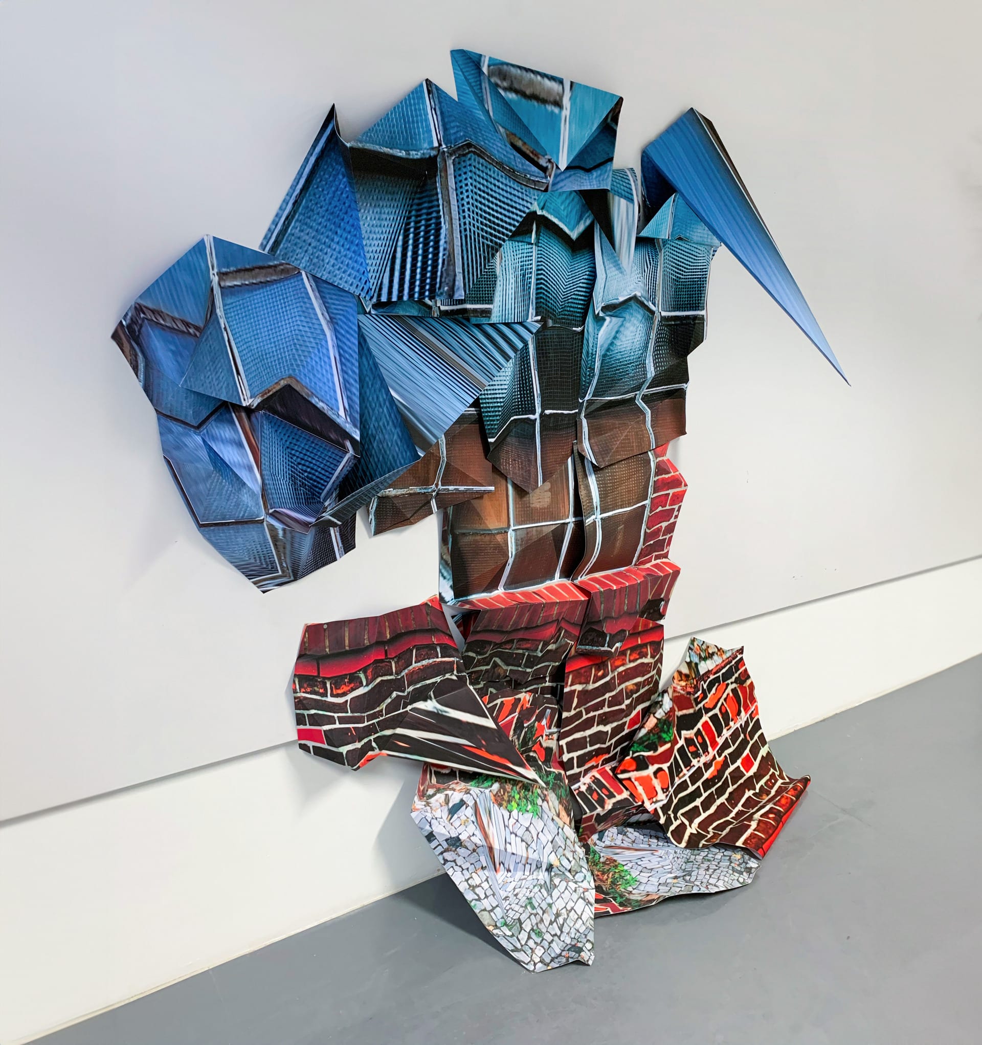 Paper Installation of a distorted window