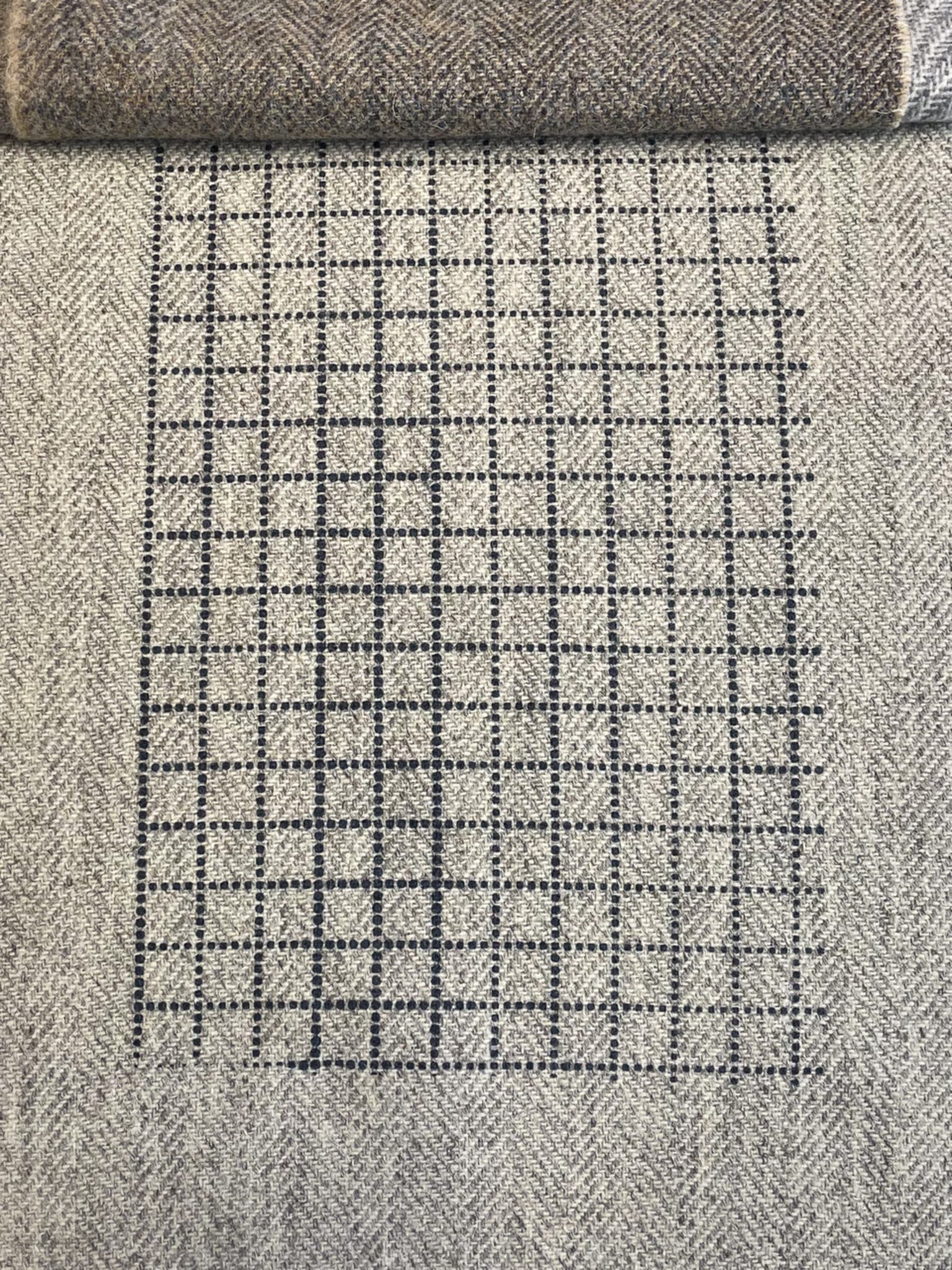 screenprinted grid on fabric