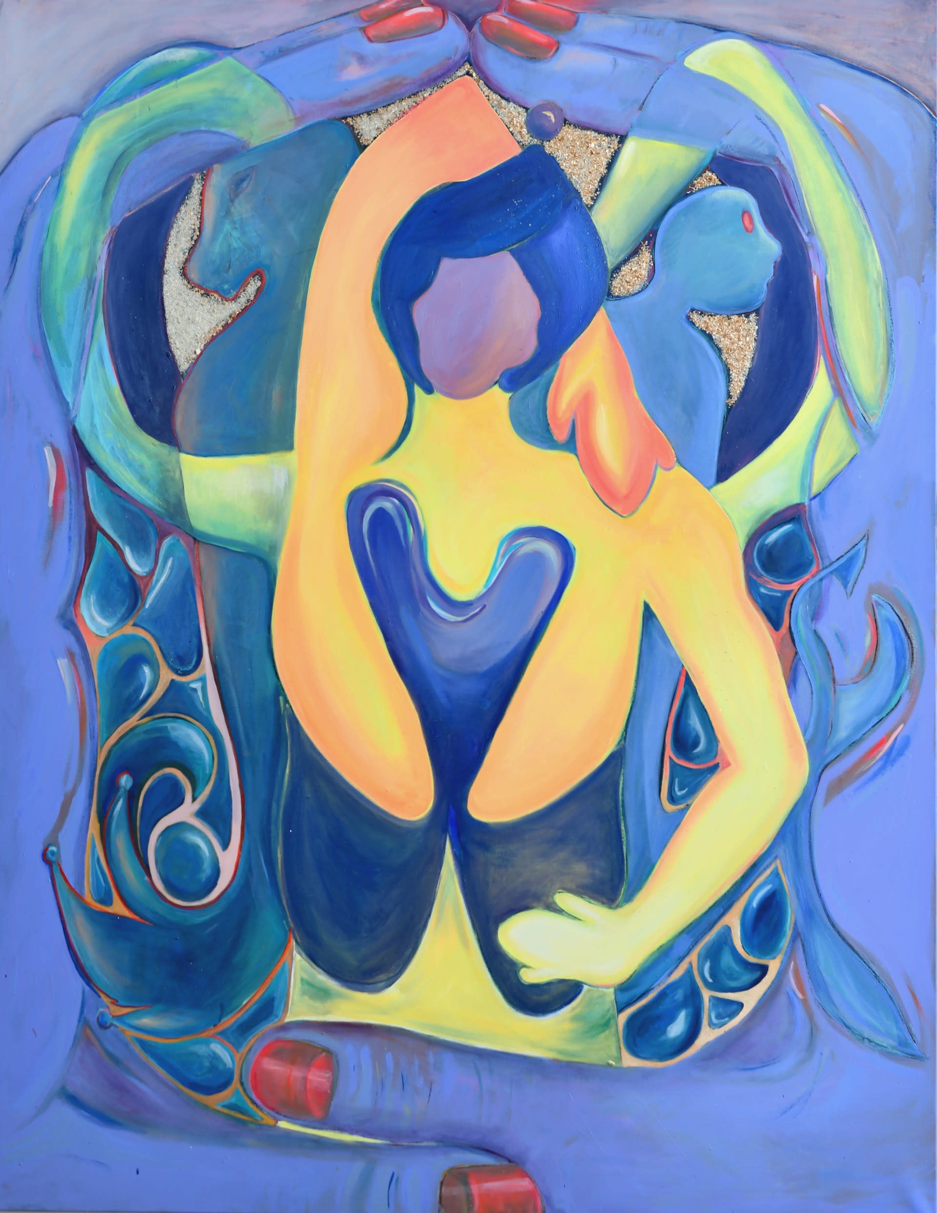 I belong to your caring hands, 114 x 146cm, 2021