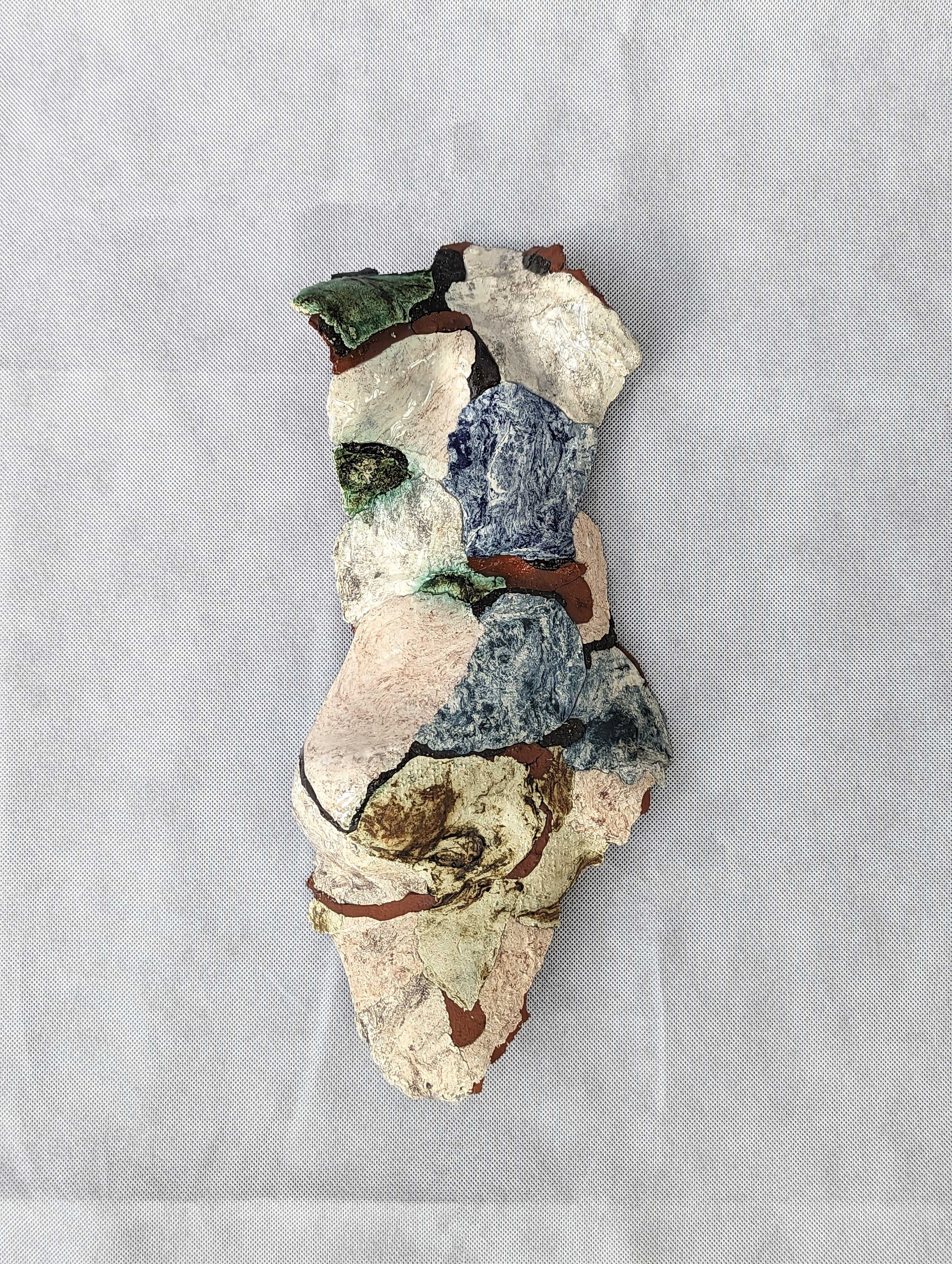 body with mixed clays,oxides and glaze