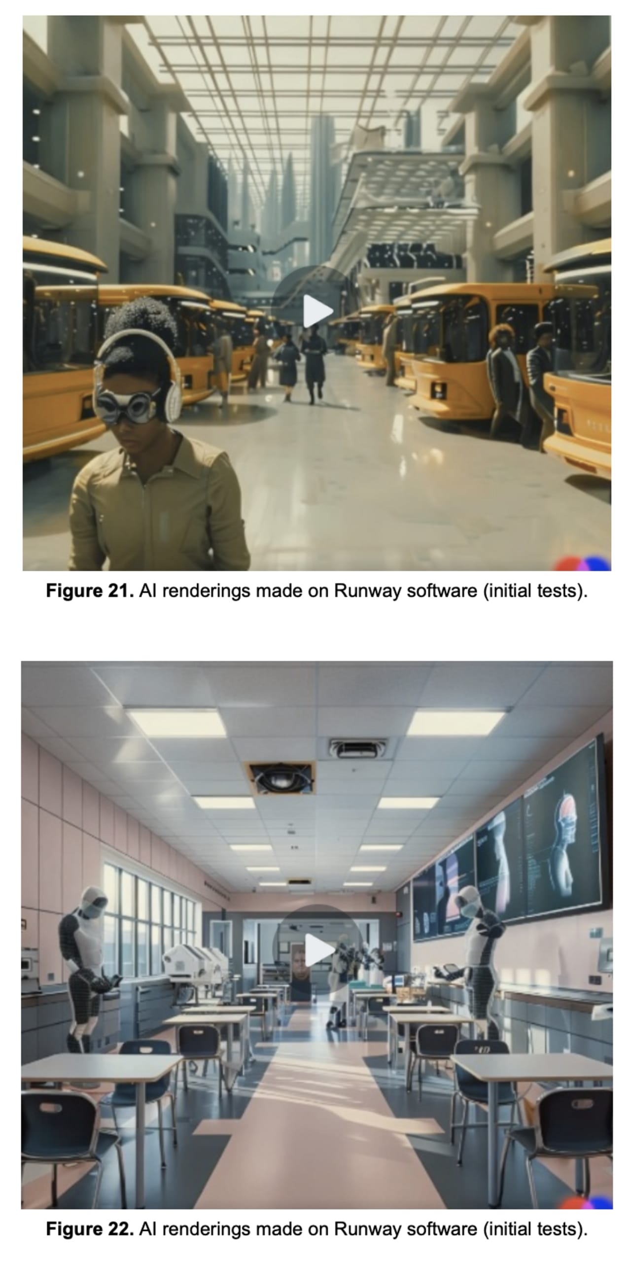 A.I. renderings made on Runway software (initial tests).