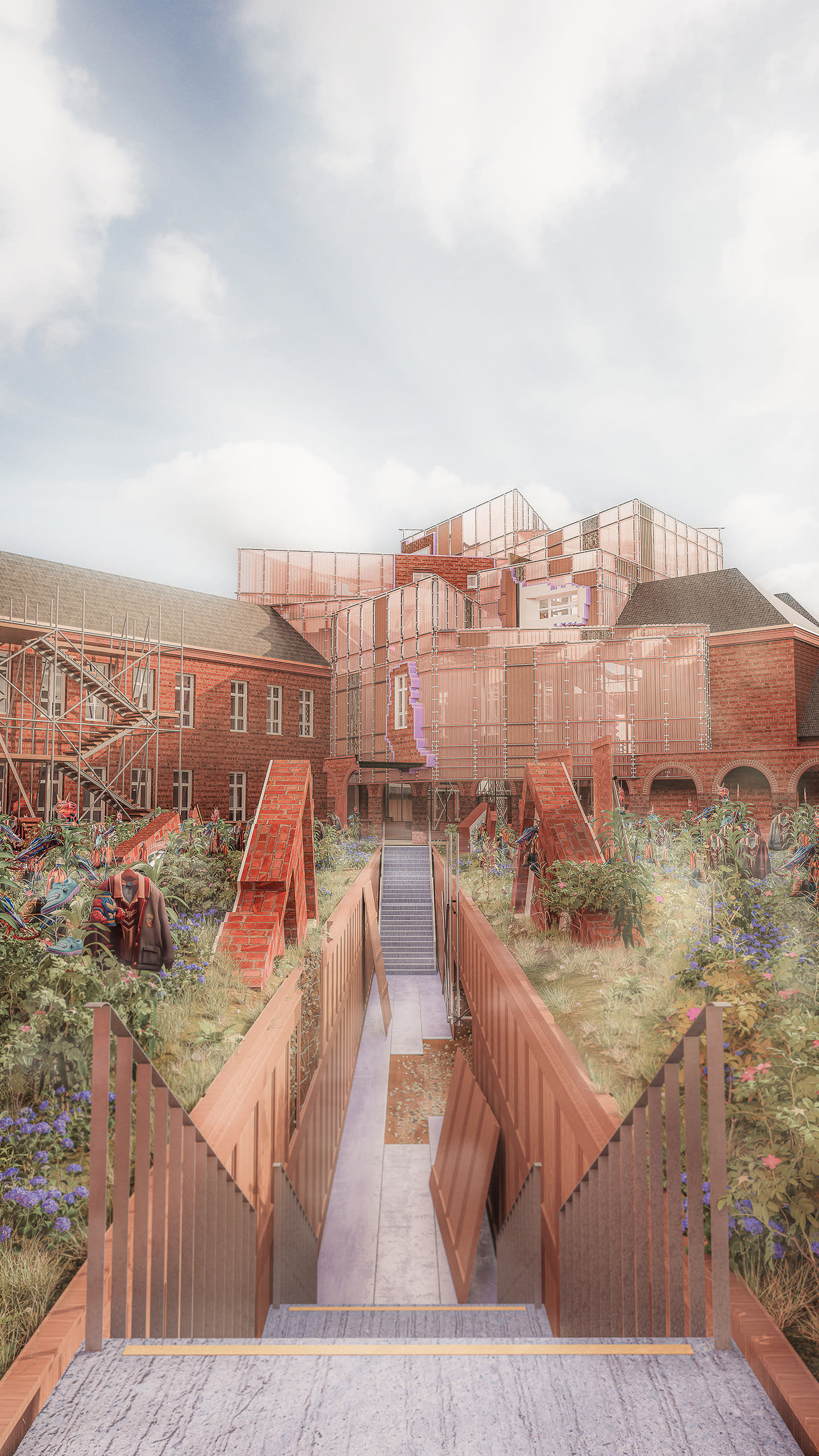 The Garden – Hitchin Boys School’s Quad re-imagined as a guerilla landscape