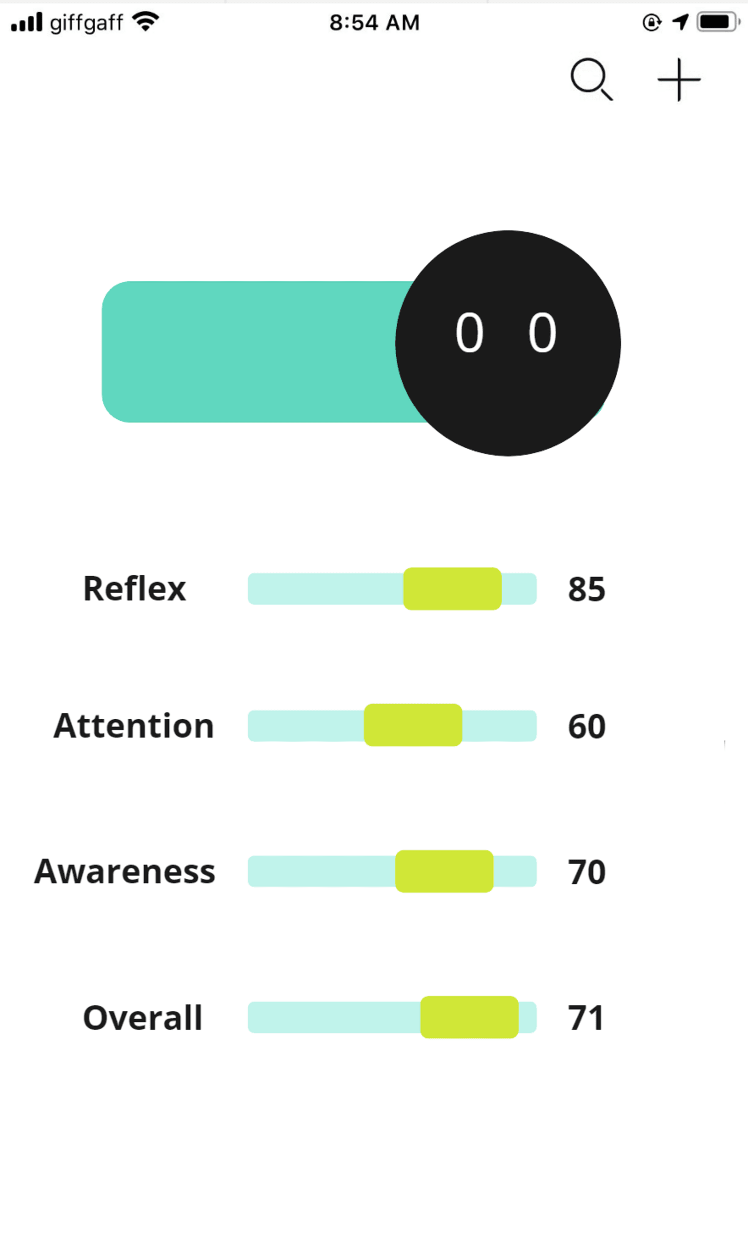 PERFORMANCE APP SCREEN