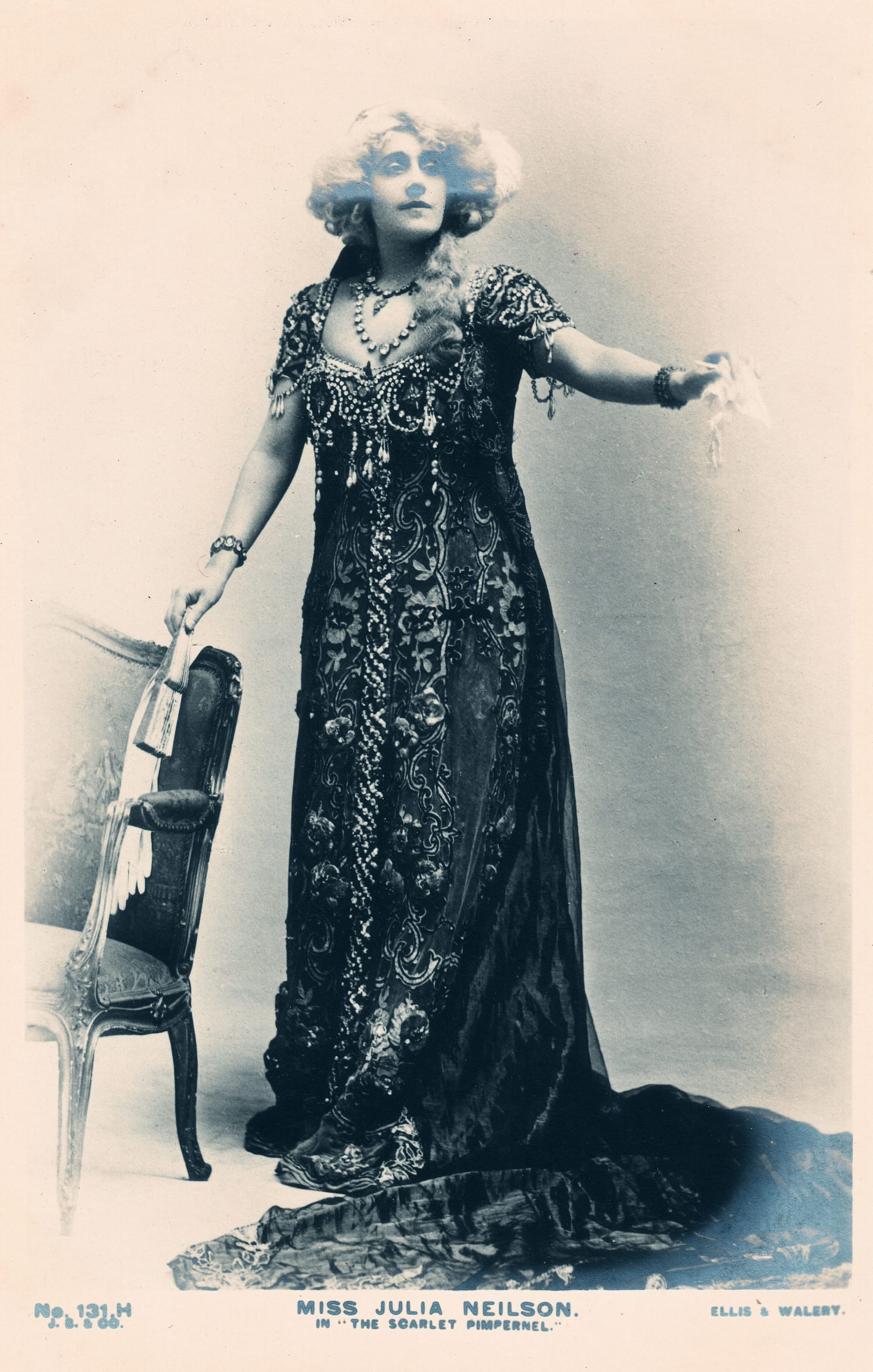 Julia Neilson in The Scarlet Pimpernel by Baroness Orczy 1905, photograph, J. Beagles & Co.