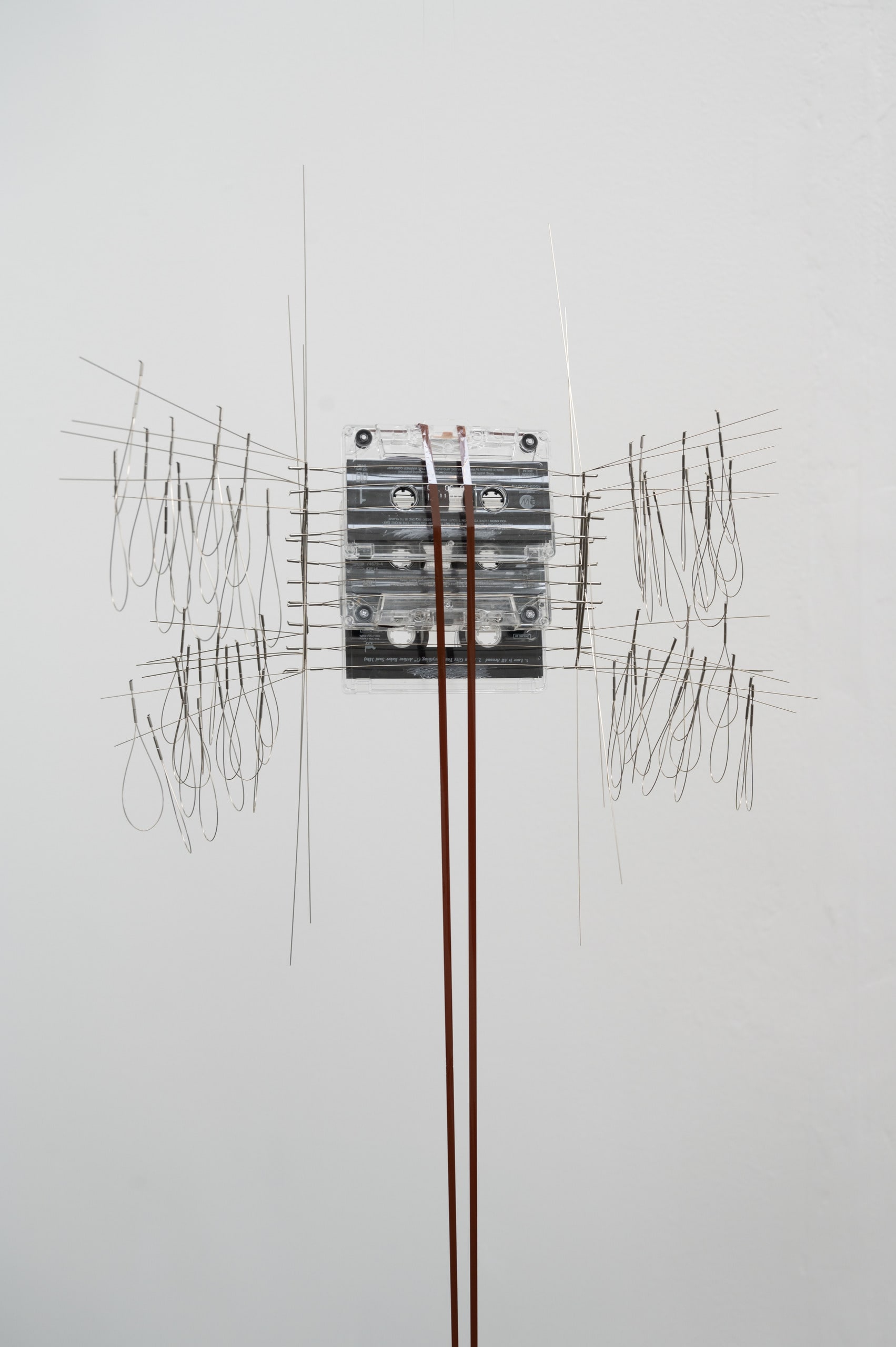 'I don’t need any words.’, Cassette tape, stainless steel wire/tube