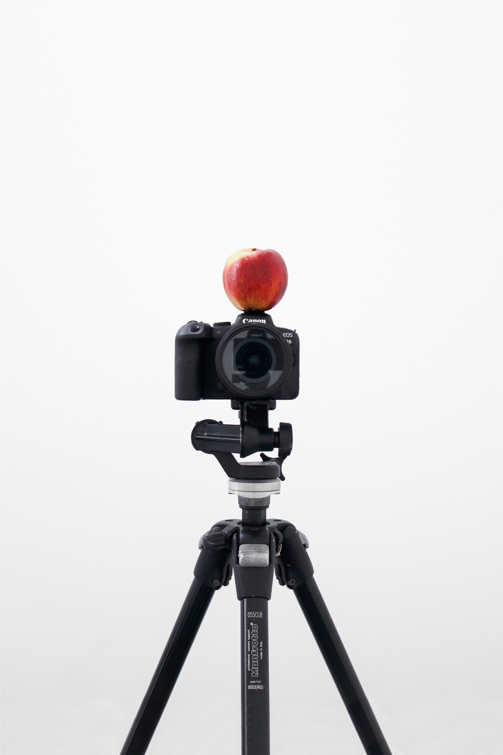 Apple+Canon EOS R6 Mirrorless Camera+Canon RF 24-105mm F4-7.1 IS STM Lens+Manfrotto 055CLB Tripod-1