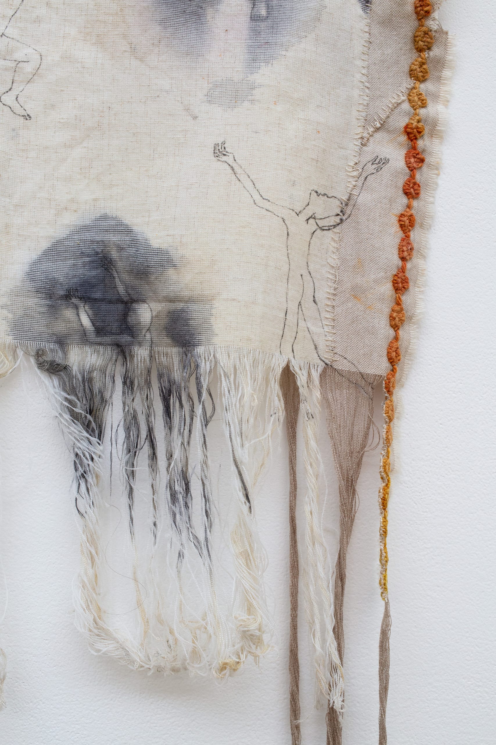 تطريز القلق (tatriz el qalaq), Mixed media on various type of stained fabrics