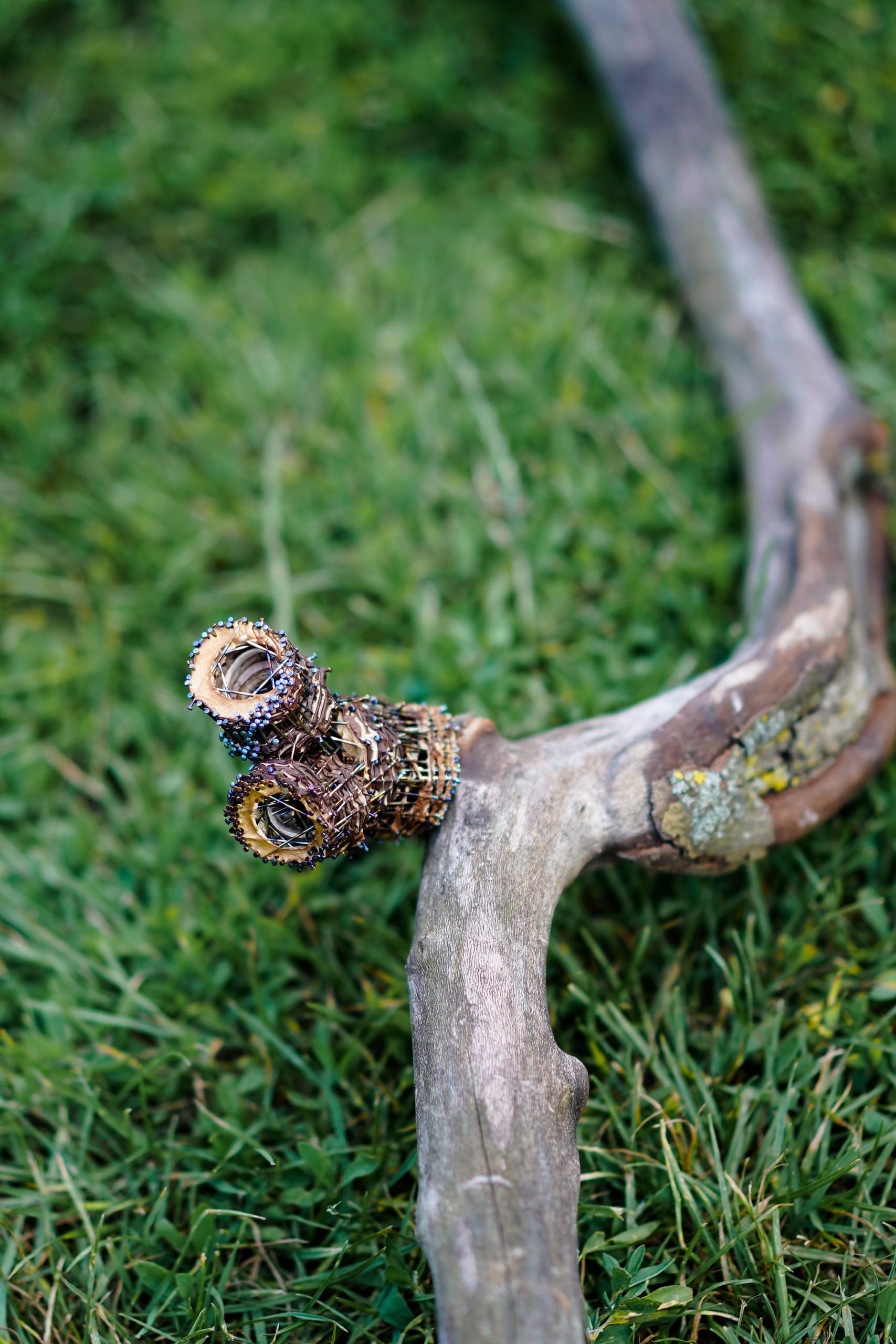 mushroom branch brooch