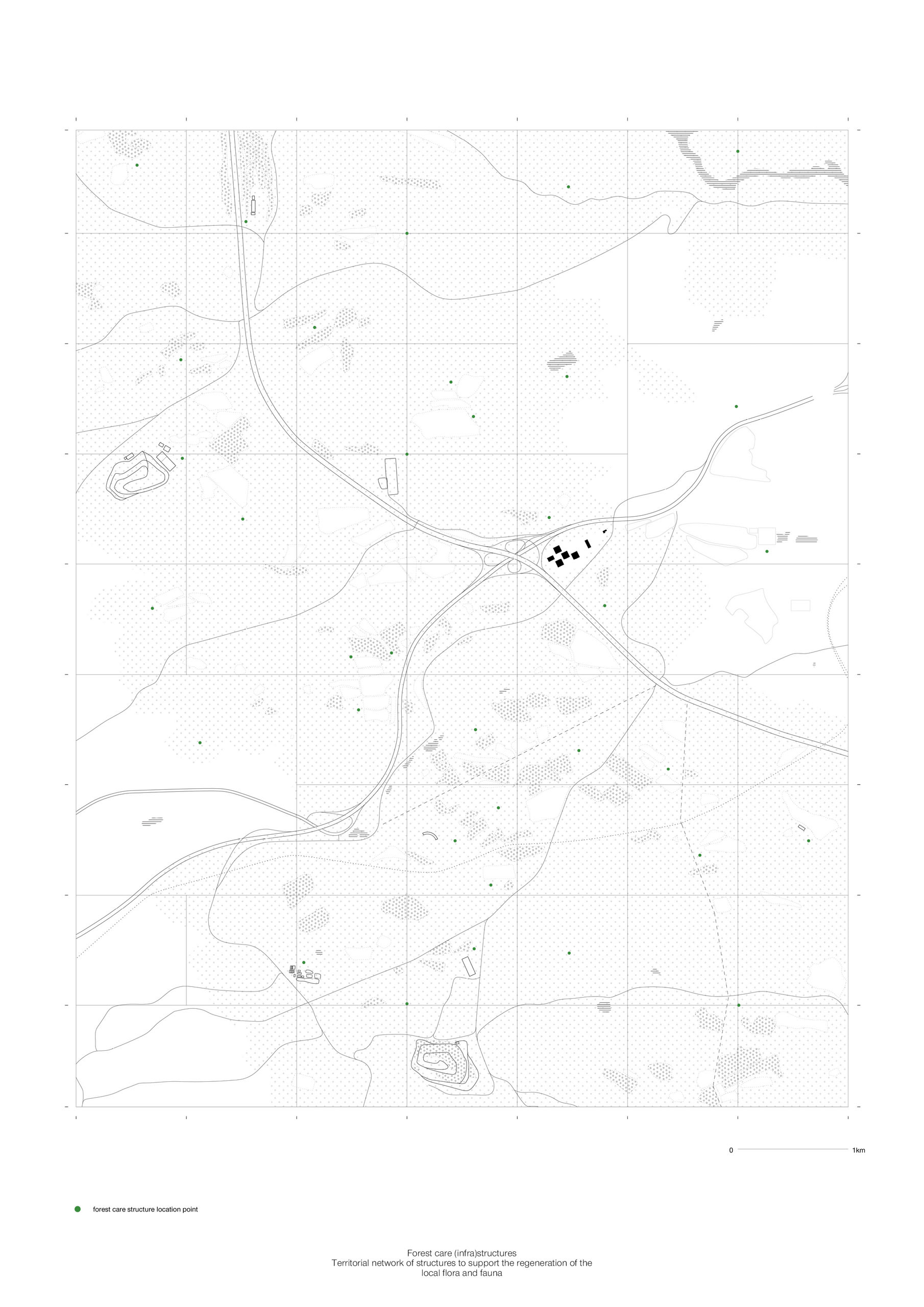 Care (infra)structures; 1x1 km territorial grid