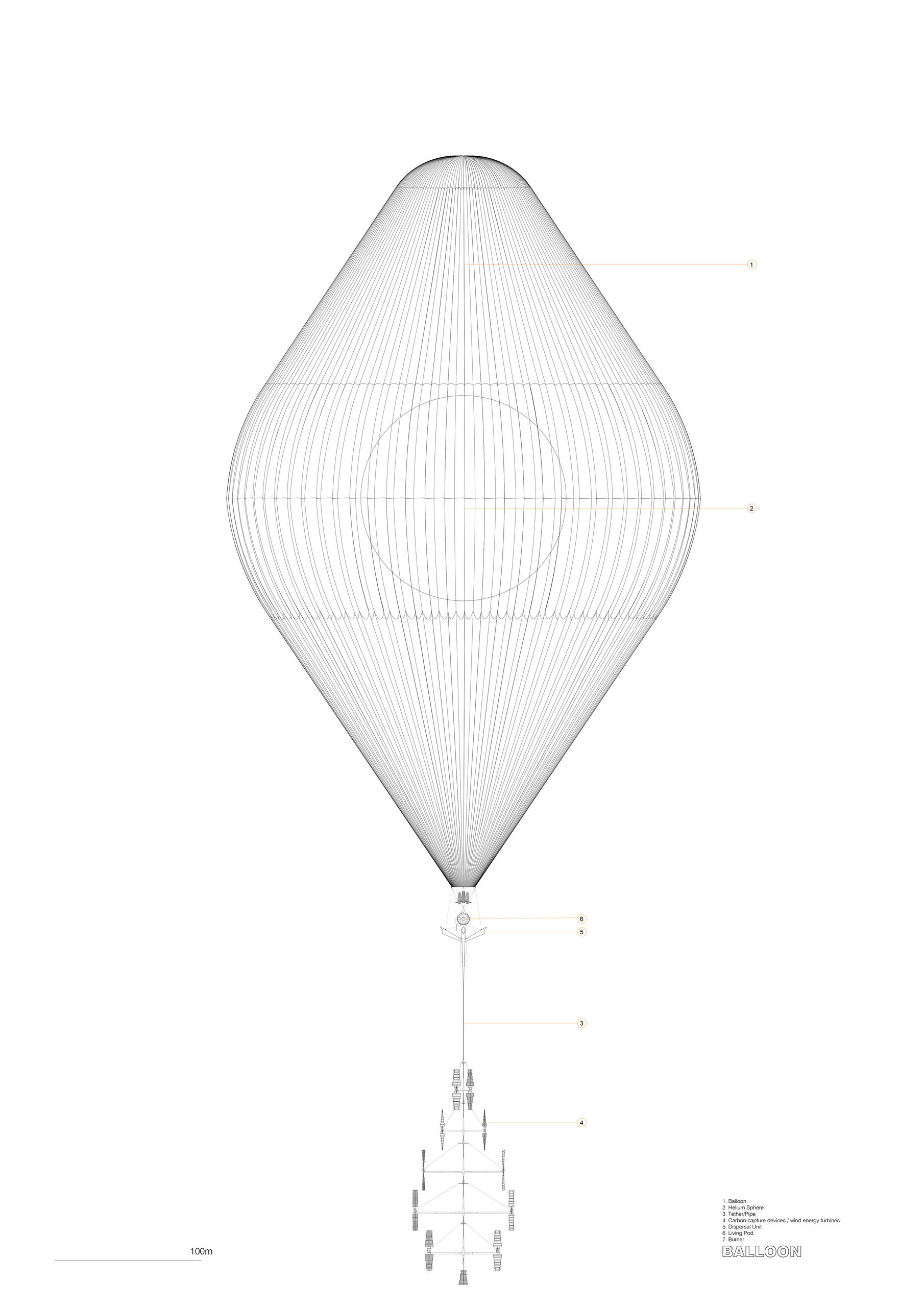 Geoengineering Balloon / Living Pod / Dispersal Station 
