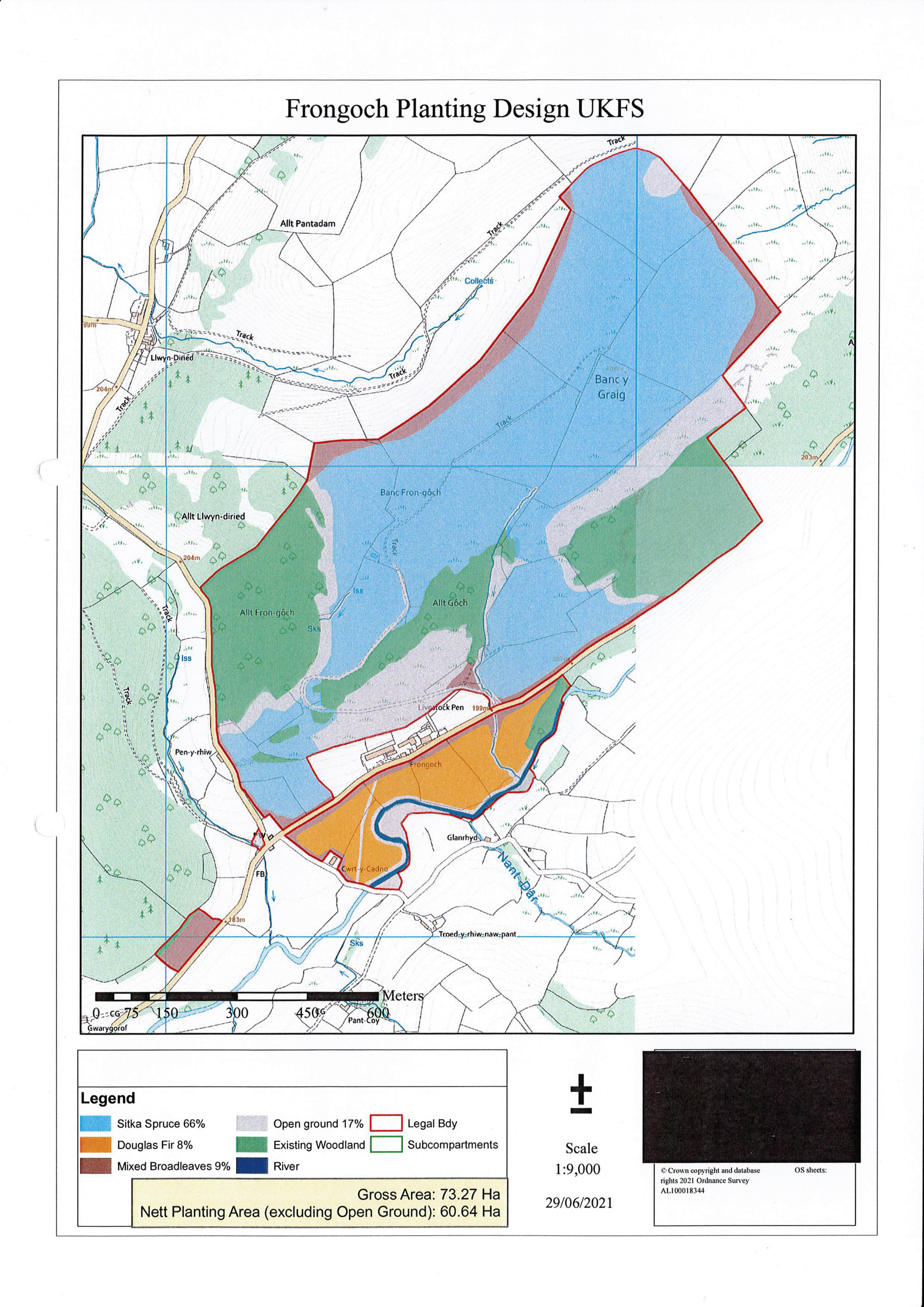 Original planting proposal. 