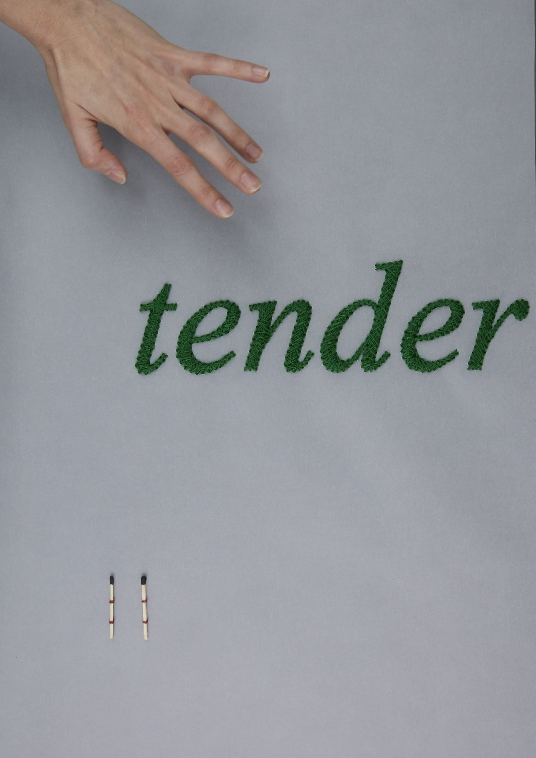 "tender" with my hand 