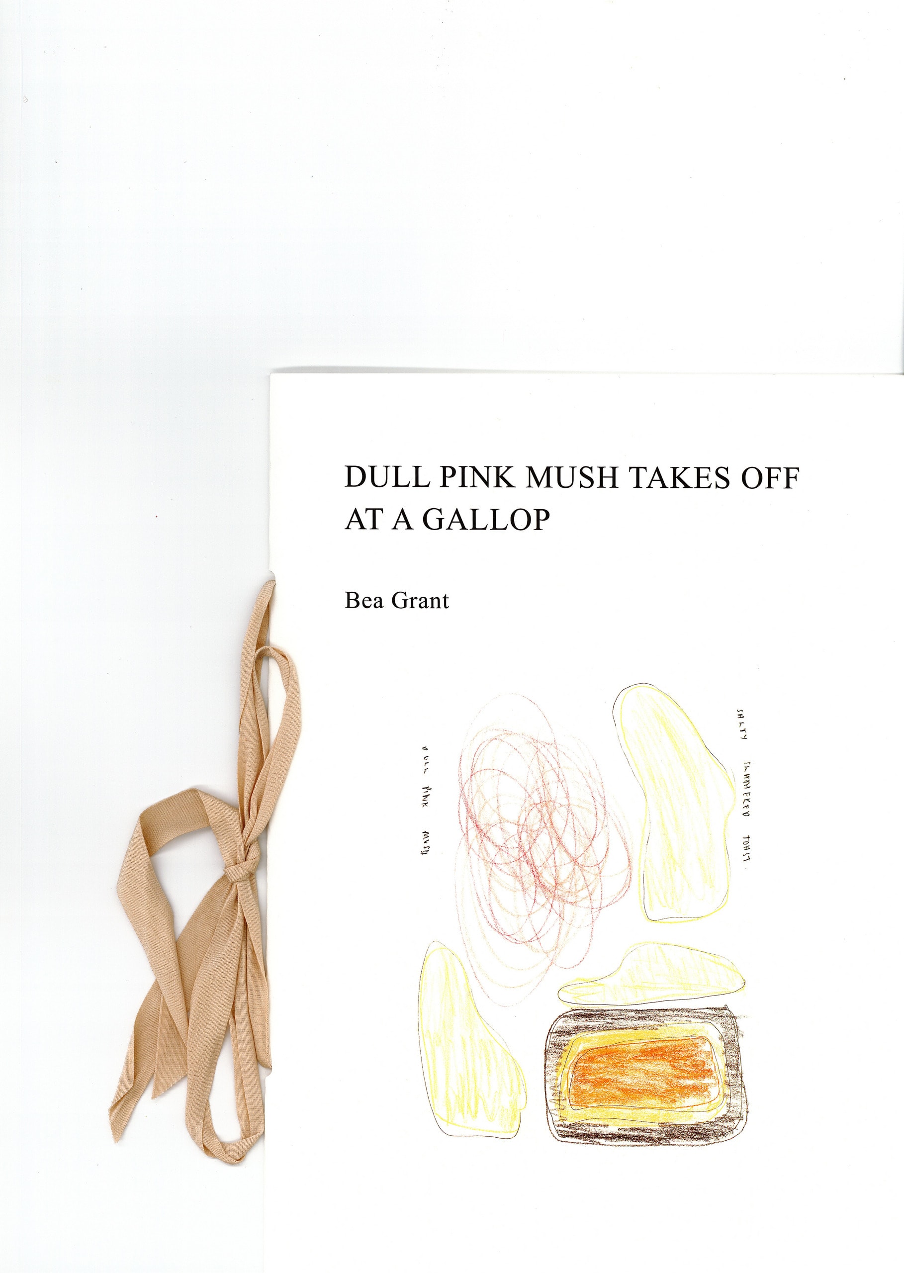 Dull pink mush takes off at a gallop (text), media item 1