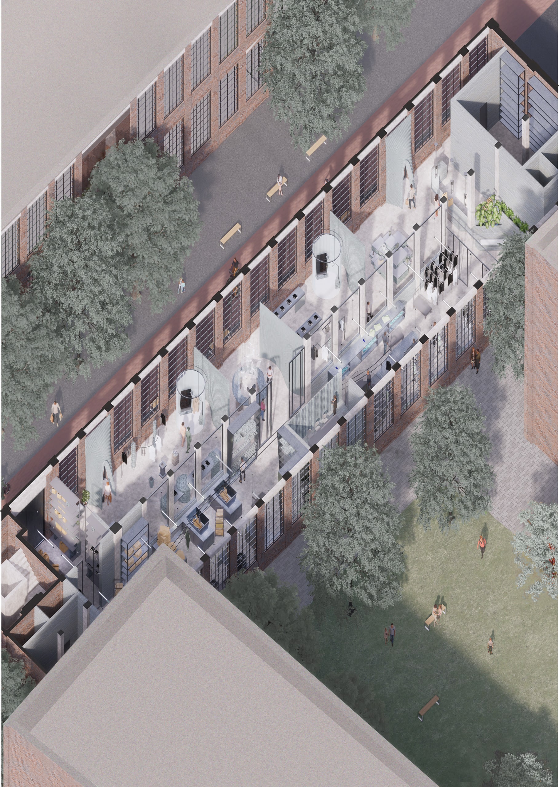 image of axonometric building drawing