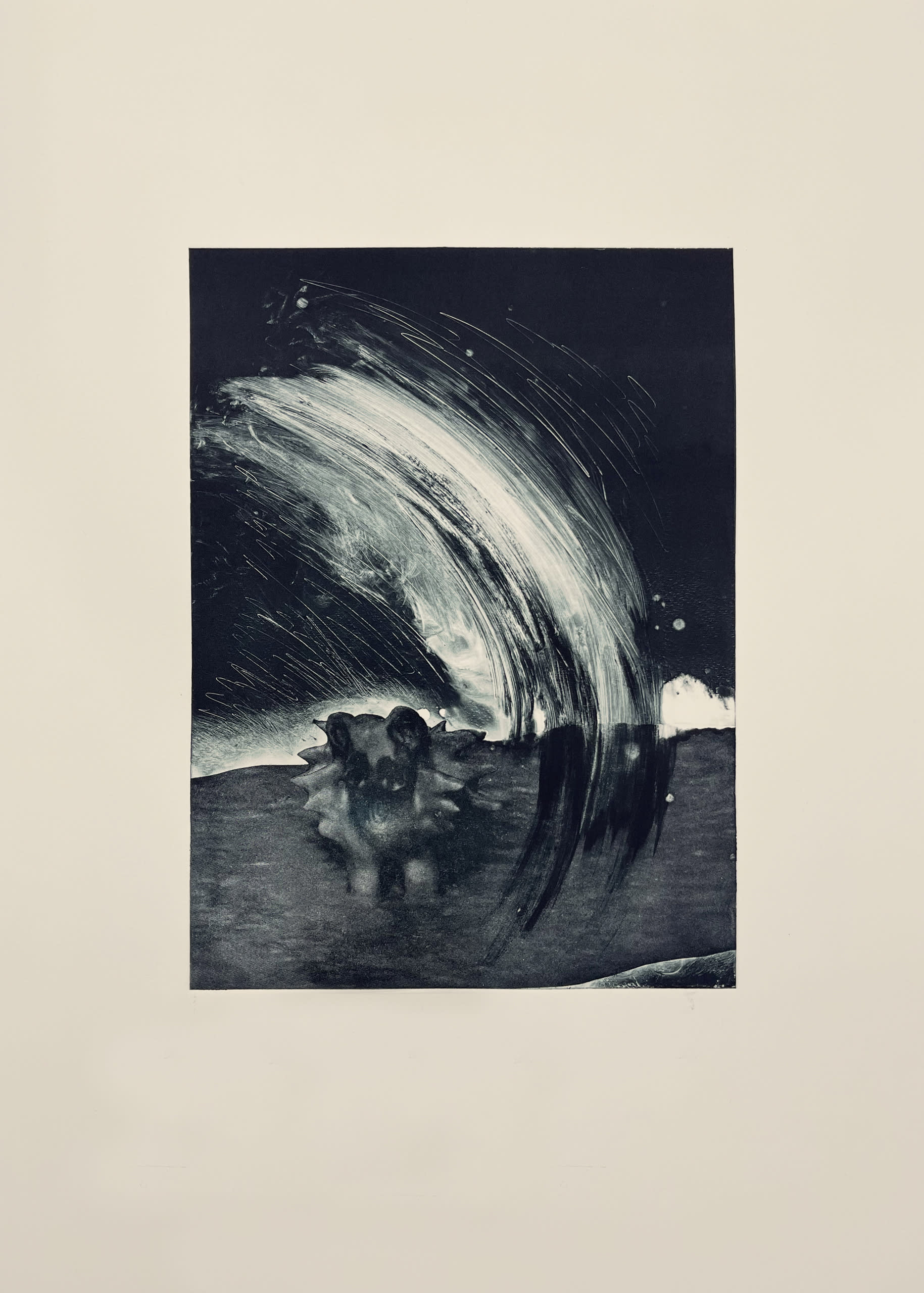 Photo etching with monotype hand finishing (variable edition of 5)